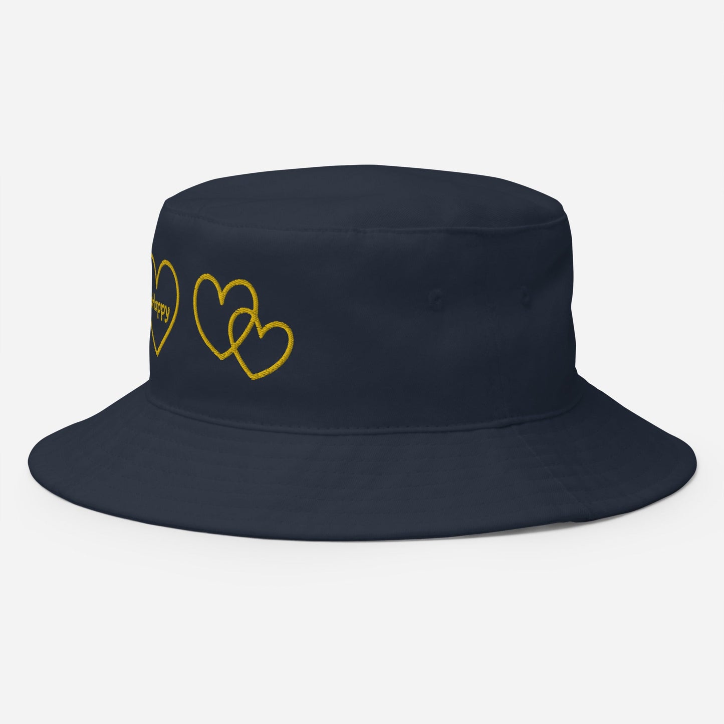 #Happy Yellow Hearts Bucket Hat - Hats - Discovery Co.