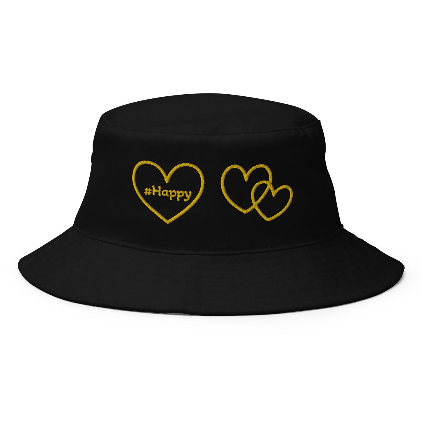 #Happy Yellow Hearts Bucket Hat - Hats - Discovery Co.