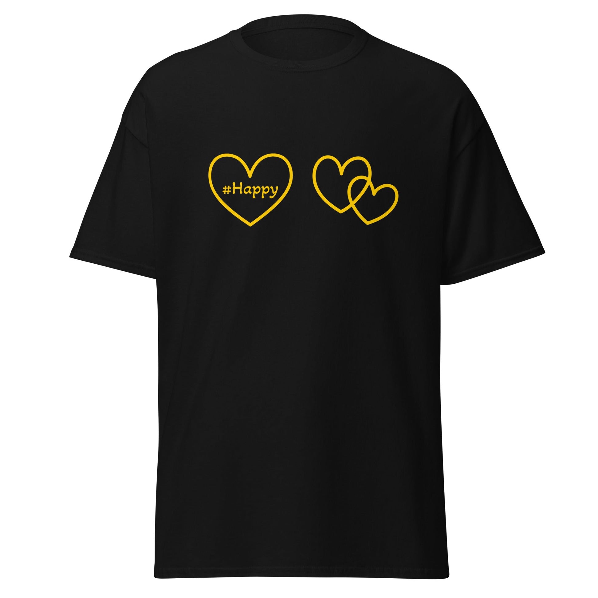 #Happy Yellow Hearts Unisex Classic Tee - Women's Shirts - Discovery Co.