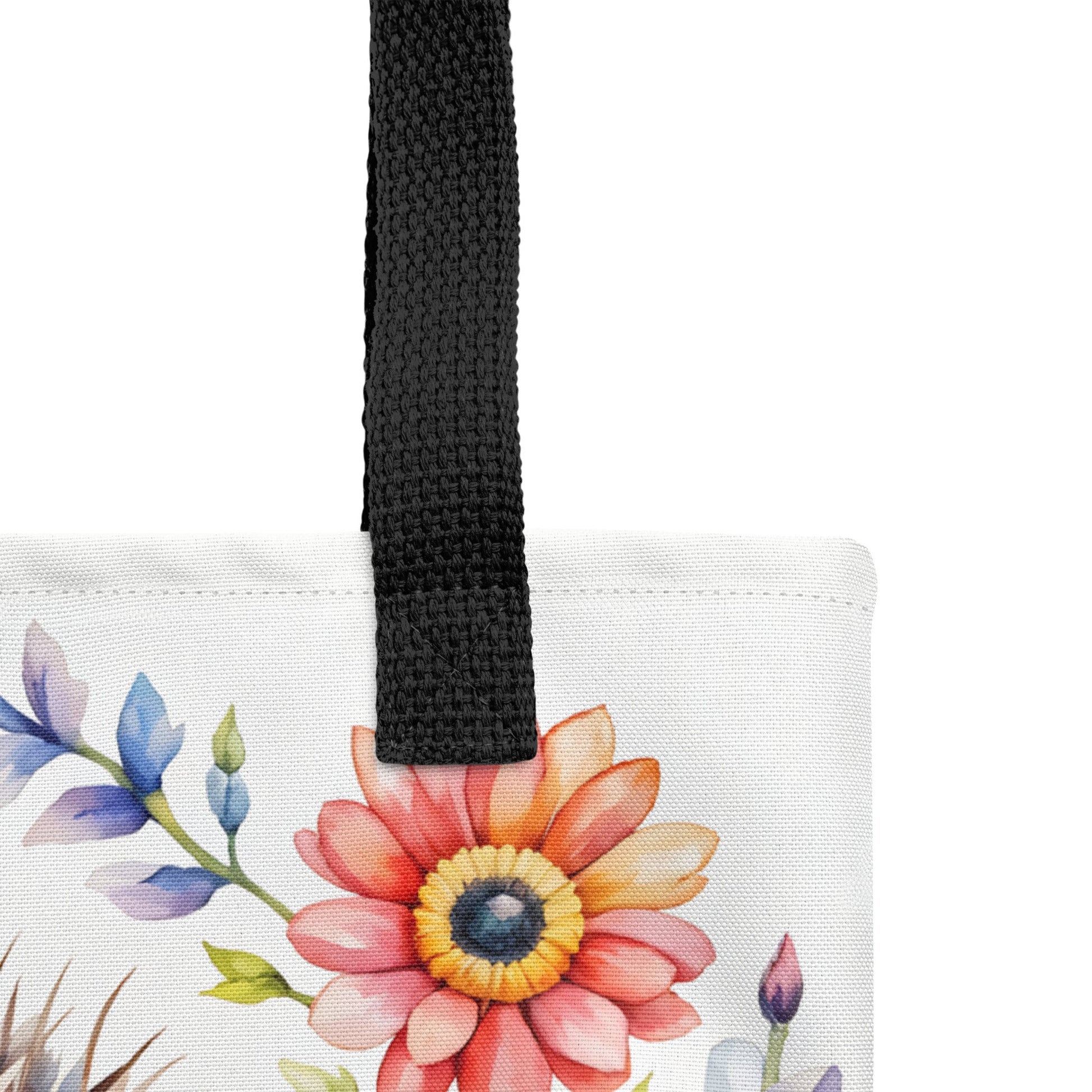 Hedgehog In The Flowers II Tote Bag - Tote Bags - Discovery Co.