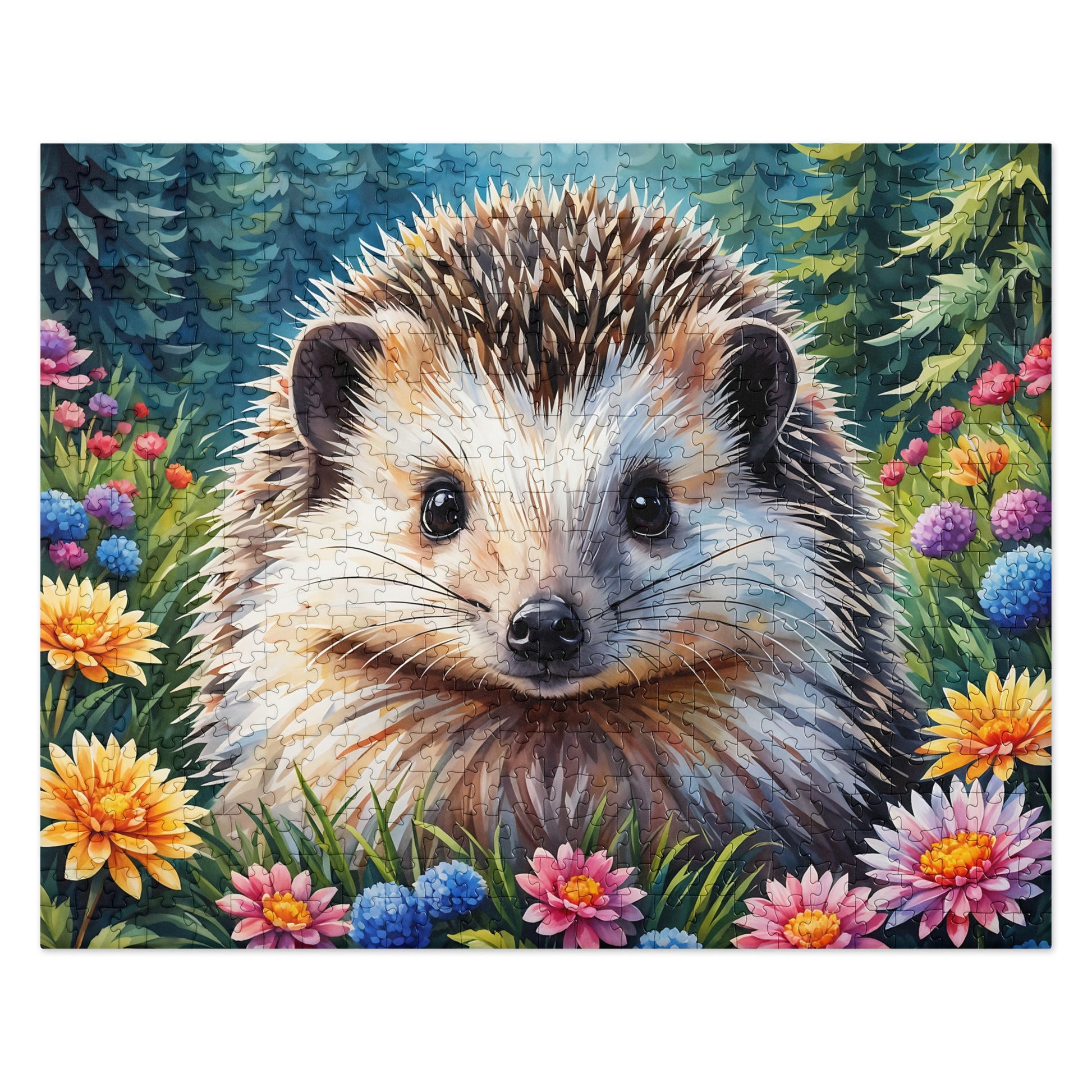 Hedgehog In The Flowers Jigsaw Puzzle - Puzzle - Discovery Co.