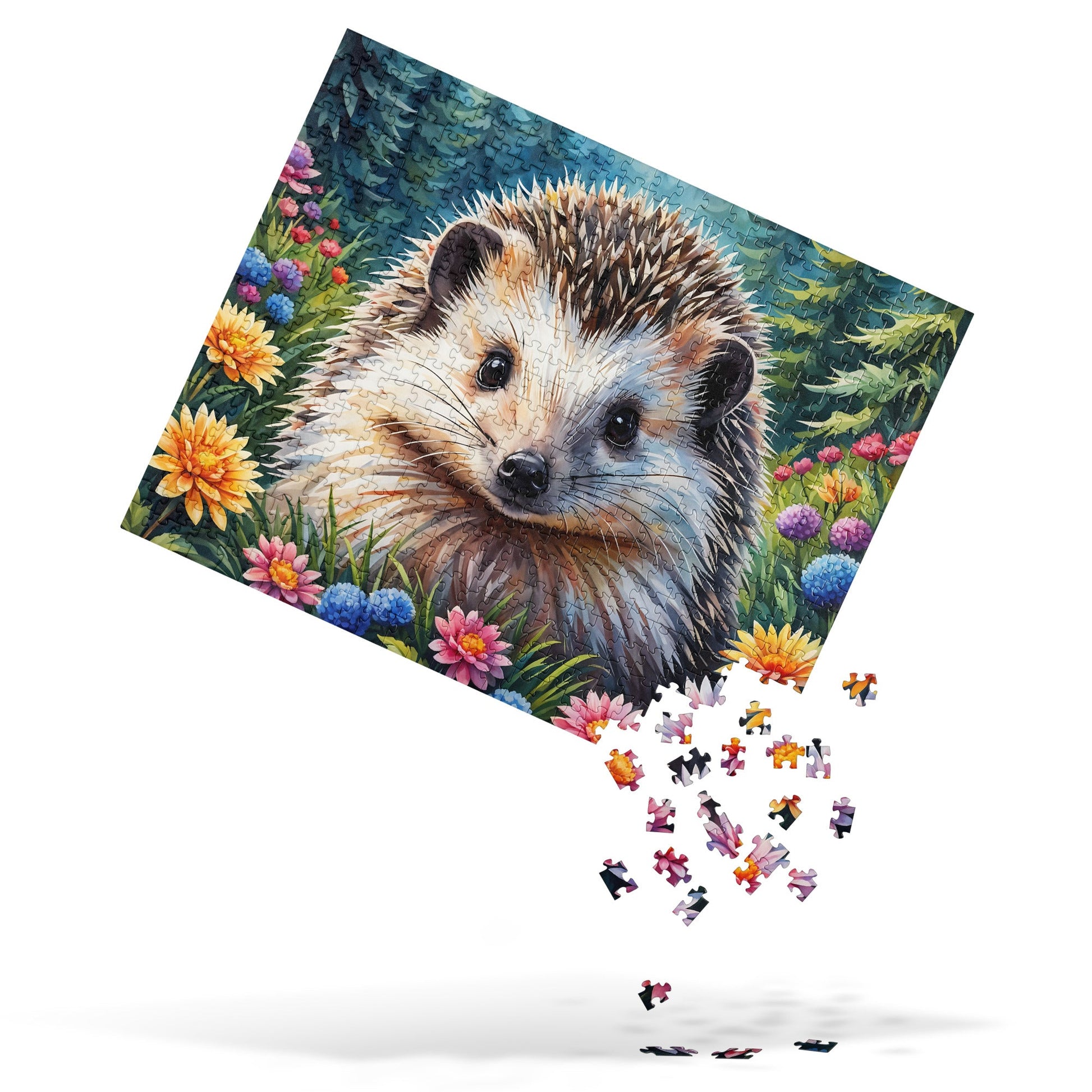 Hedgehog In The Flowers Jigsaw Puzzle - Puzzle - Discovery Co.