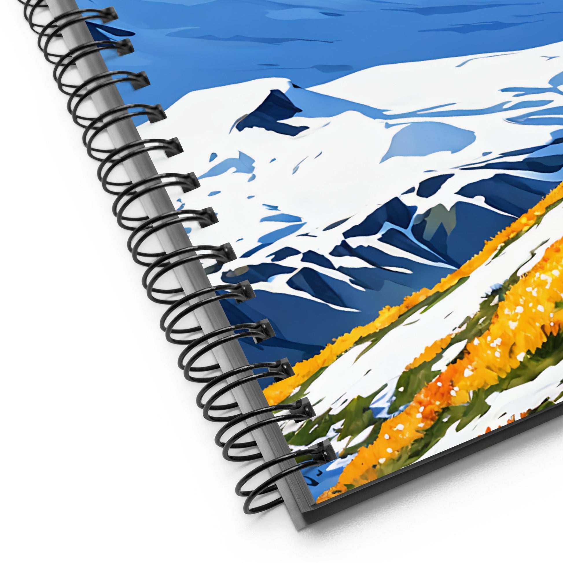 Hiking By Snowy Mountains Spiral Notebook - Spiral Notebooks - Discovery Co.