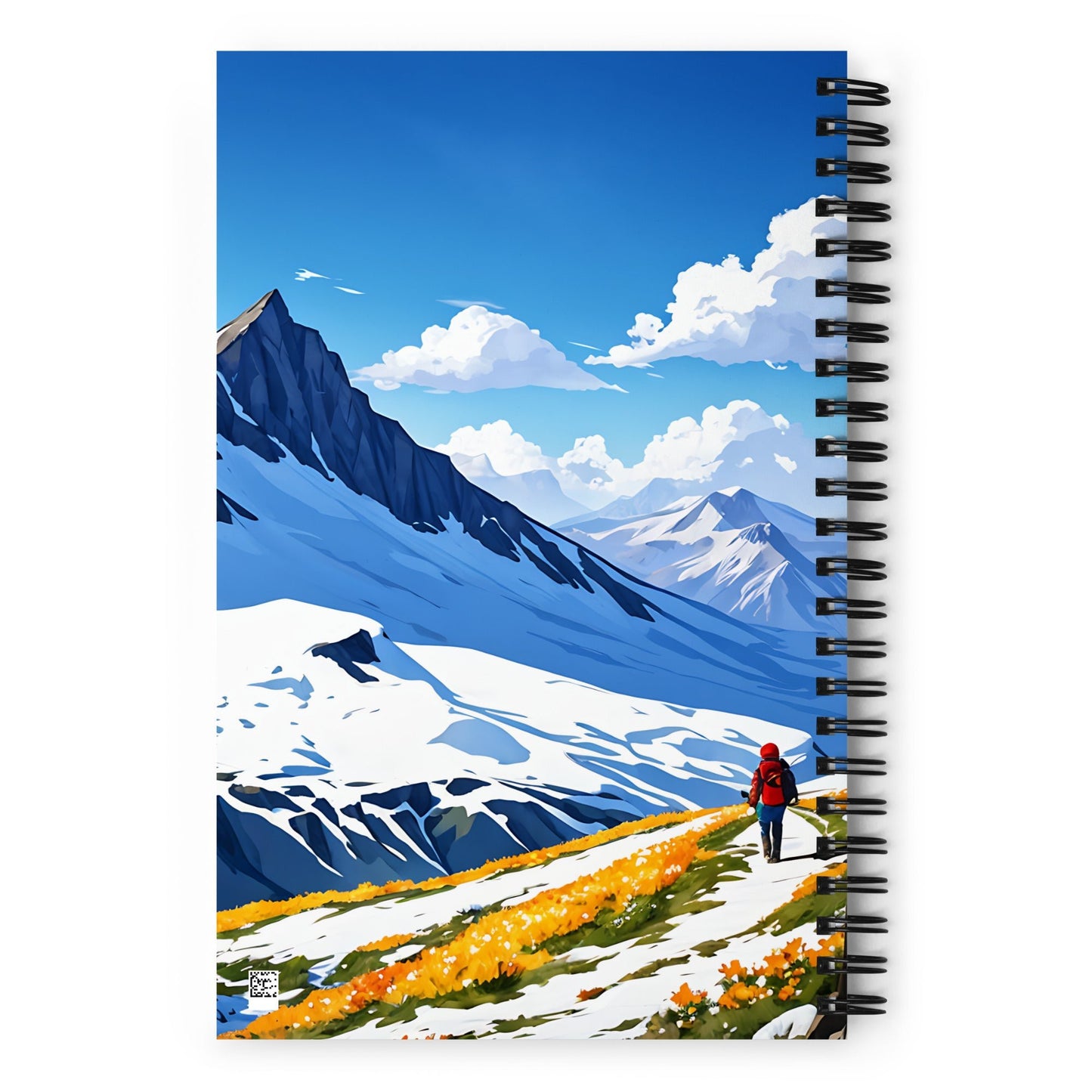 Hiking By Snowy Mountains Spiral Notebook - Spiral Notebooks - Discovery Co.