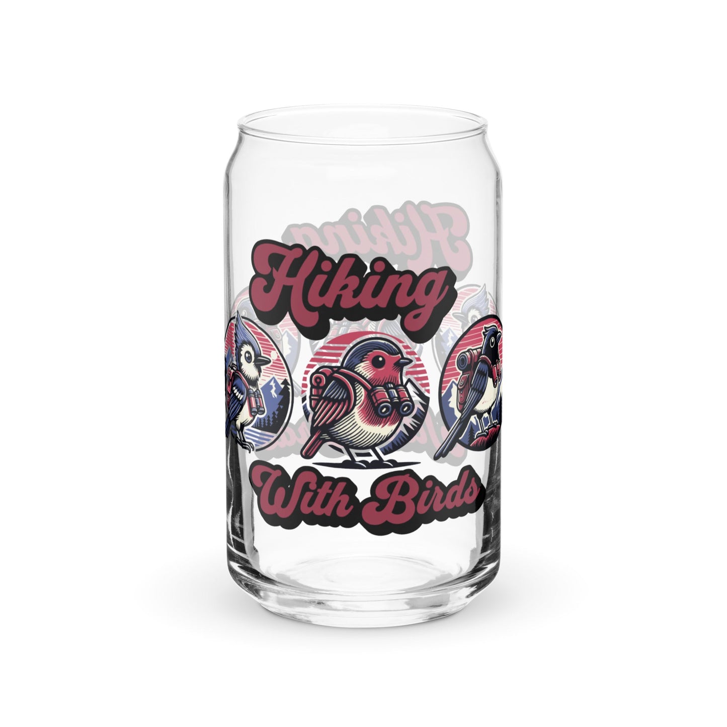Hiking With Birds Can - Shaped Glass - Can - Shaped Glass - Discovery Co.