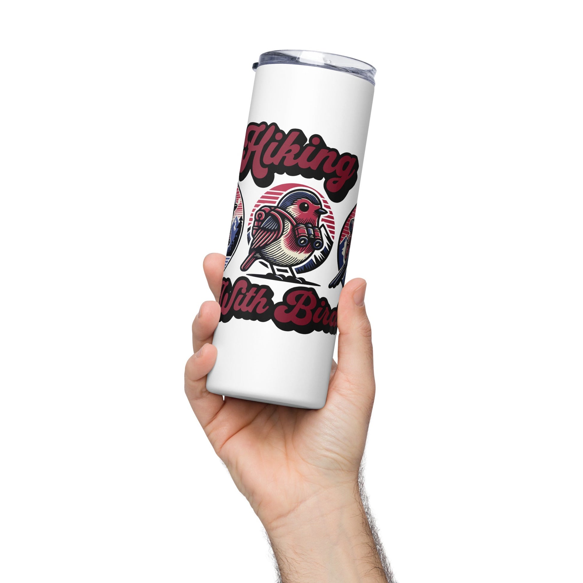 Hiking With Birds Stainless Steel Tumbler - Steel Tumbler - Discovery Co.
