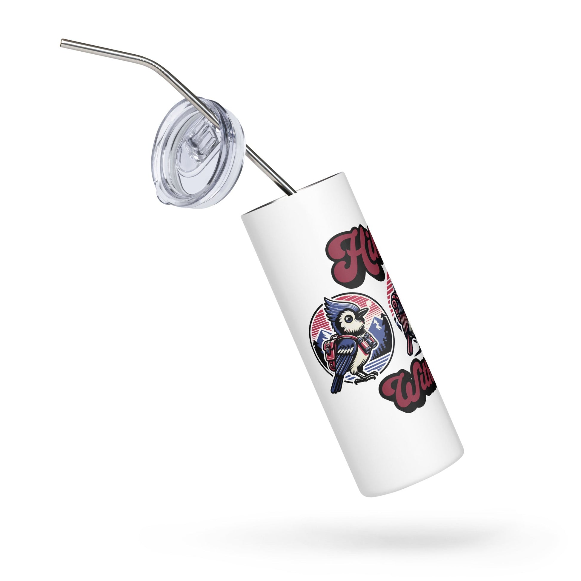 Hiking With Birds Stainless Steel Tumbler - Steel Tumbler - Discovery Co.