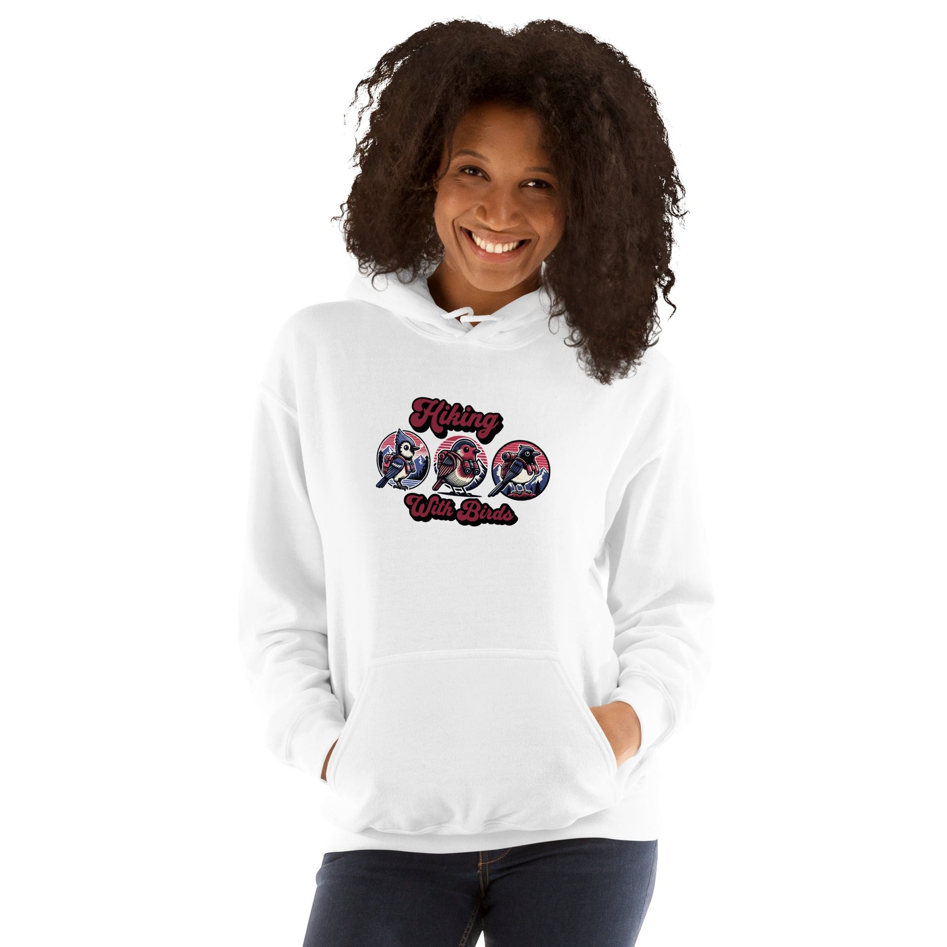 Hiking With Birds Women's (Unisex) Hoodie - Hoodies - Discovery Co.