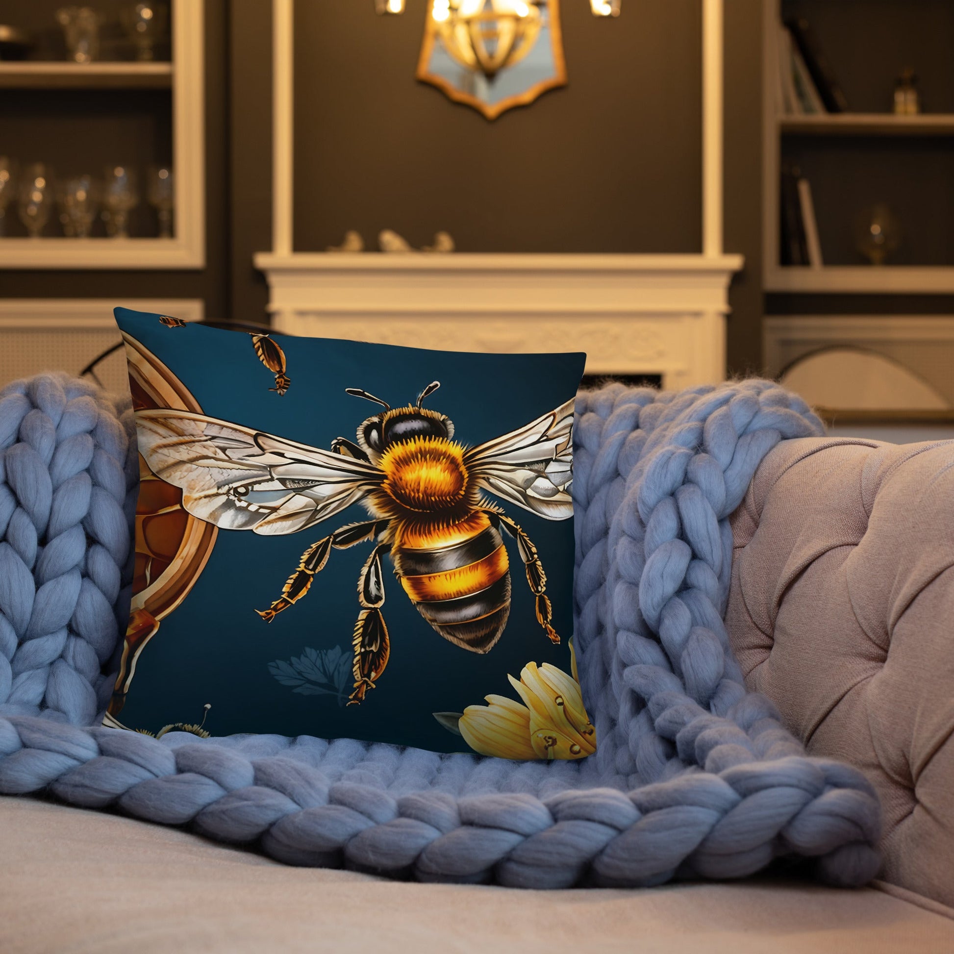 Honey Bee Basic Pillow - Pillows - Discovery Co.