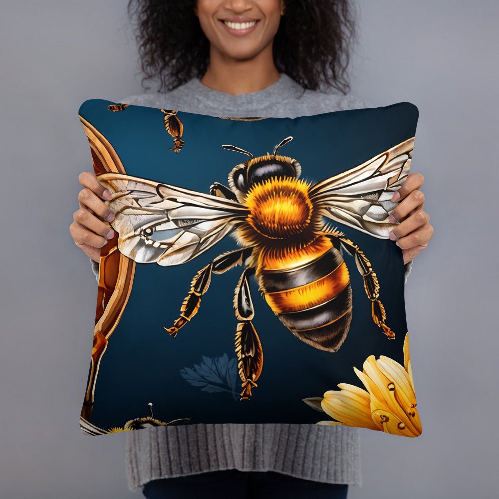 Honey Bee Basic Pillow - Pillows - Discovery Co.