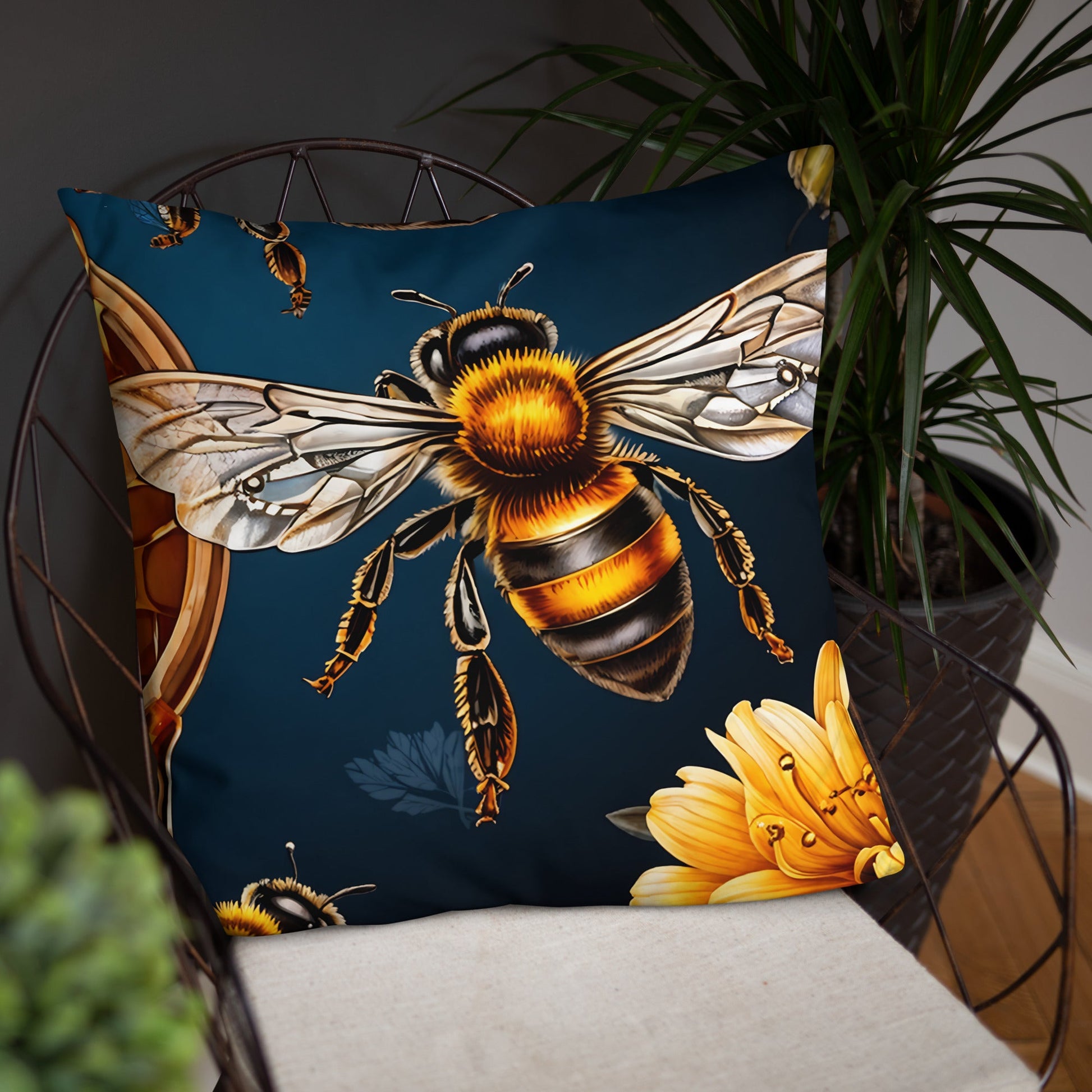 Honey Bee Basic Pillow - Pillows - Discovery Co.