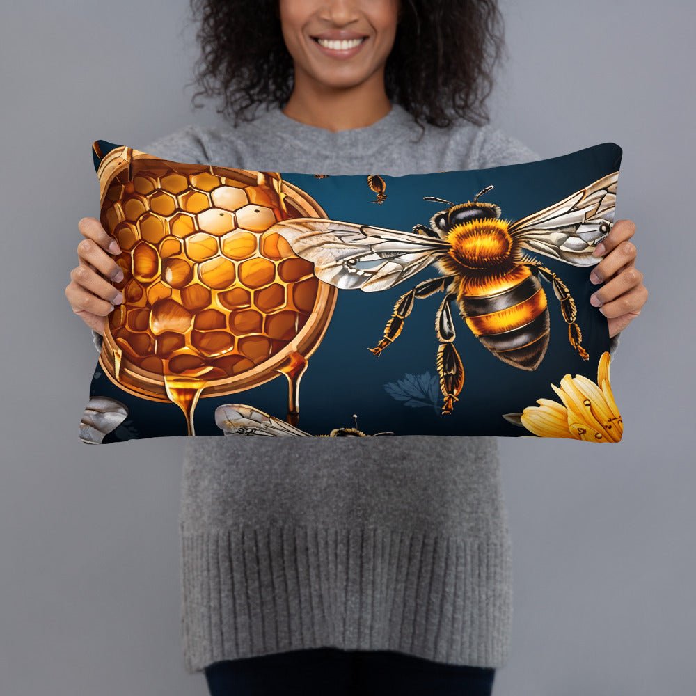 Honey Bee Basic Pillow - Pillows - Discovery Co.