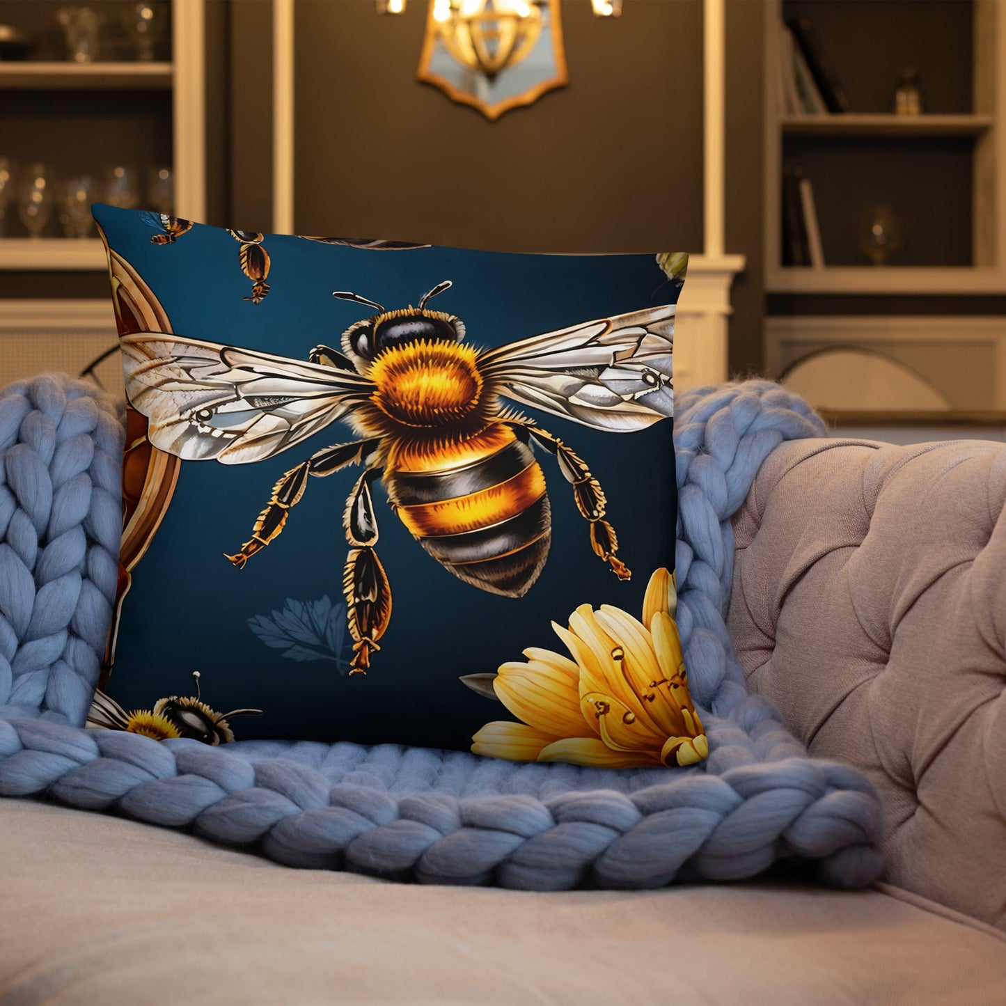 Honey Bee Basic Pillow - Pillows - Discovery Co.