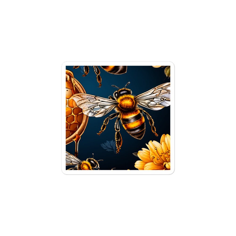 Honey Bee Bubble-free Stickers - Stickers - Discovery Co.