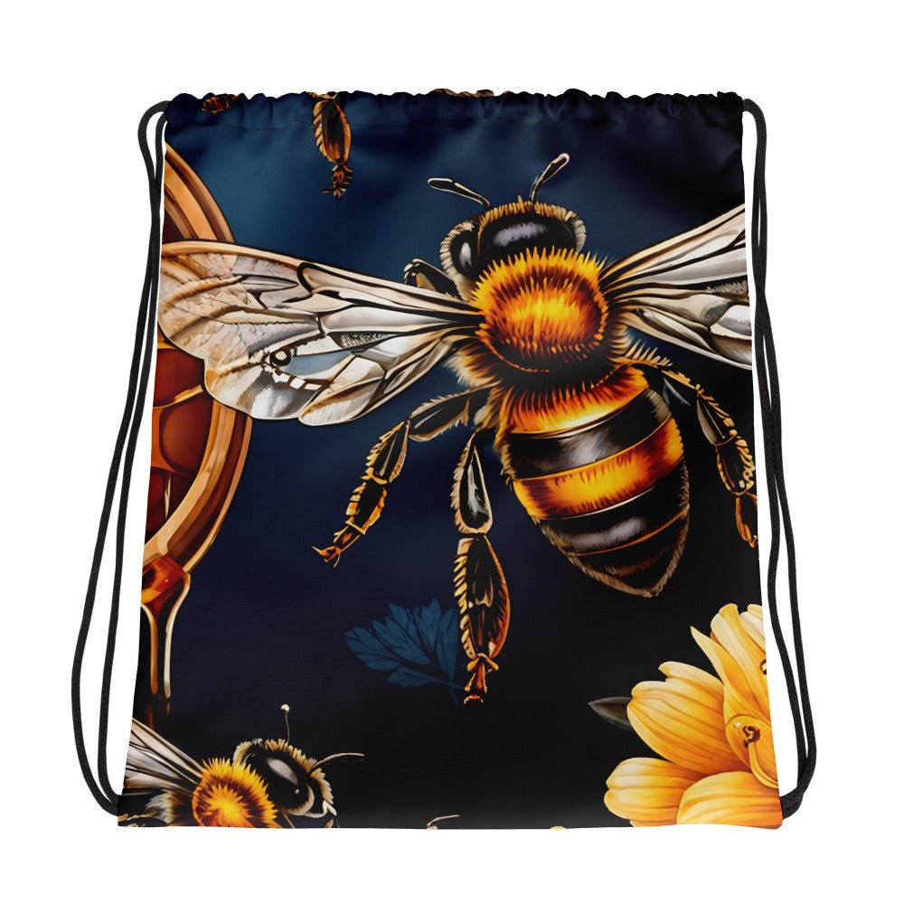 Honey Bee Drawstring Bag - Drawstring Bag - Discovery Co.