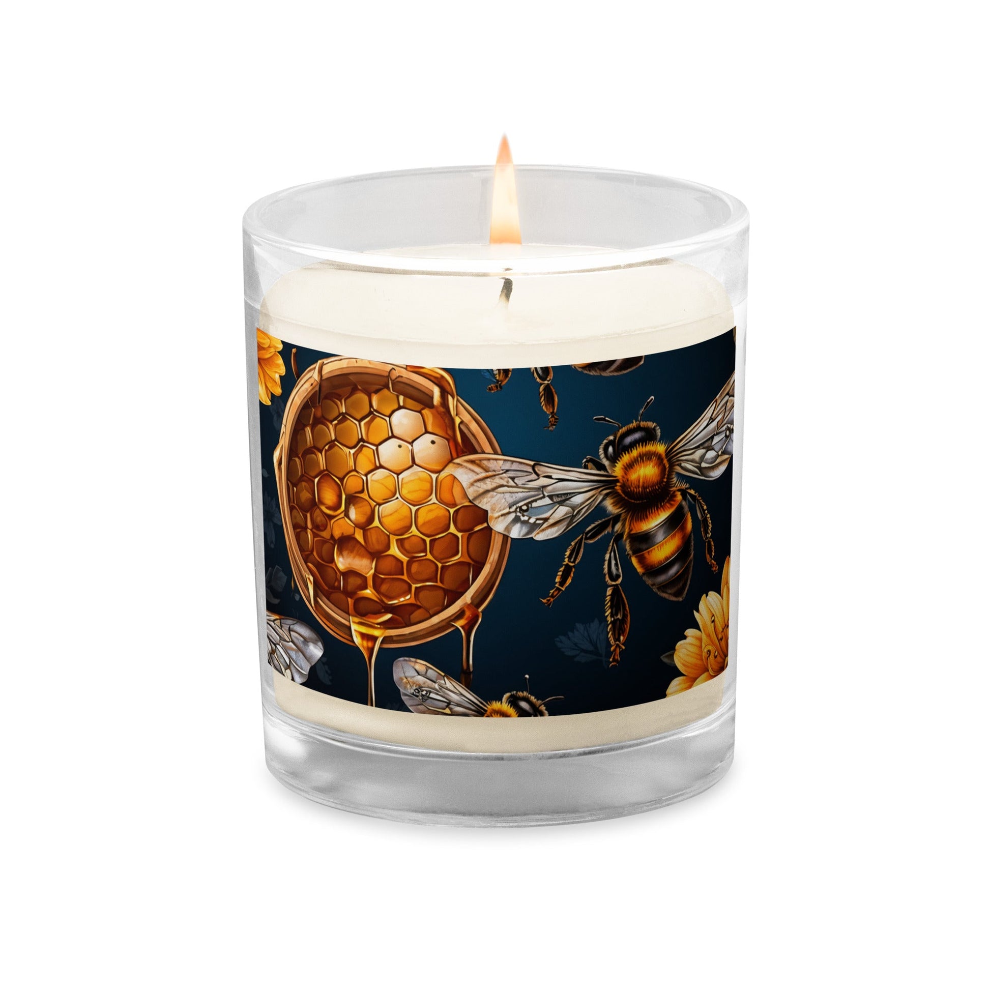 Honey Bee Glass Jar Soy Wax Candle - Candles - Discovery Co.