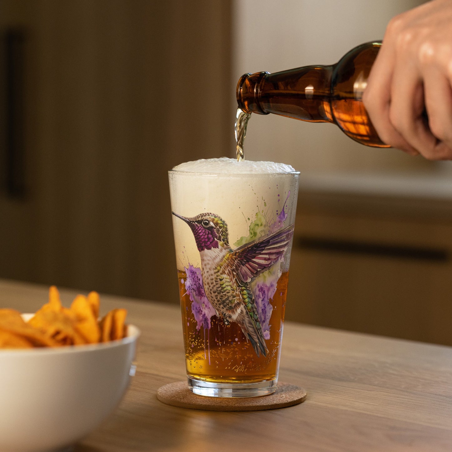 Humming Bird Pint Glass - Beer Glass - Discovery Co.