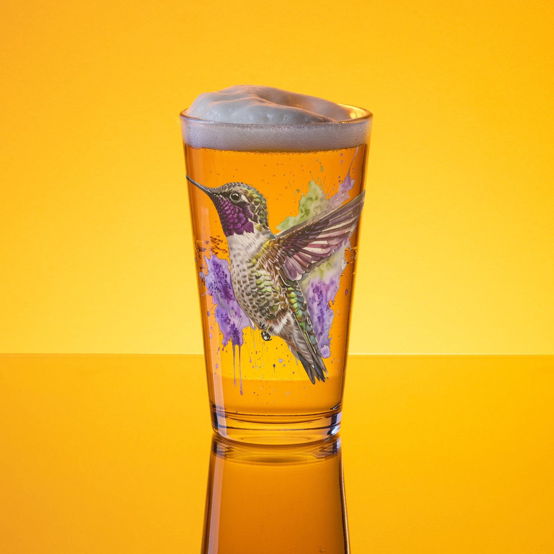 Humming Bird Pint Glass - Beer Glass - Discovery Co.