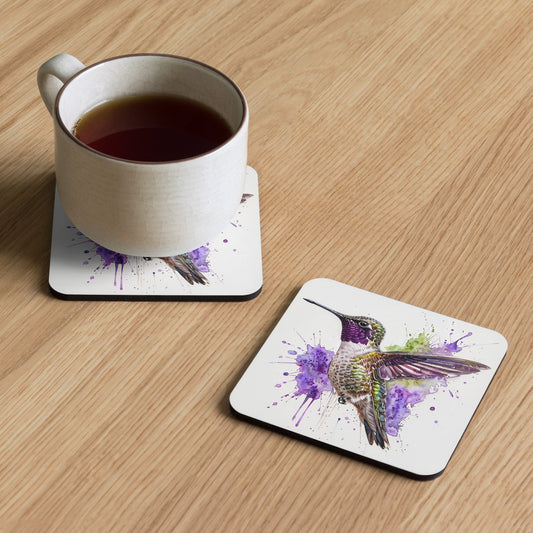 Hummingbird Cork - Back Coaster - Coasters - Discovery Co.