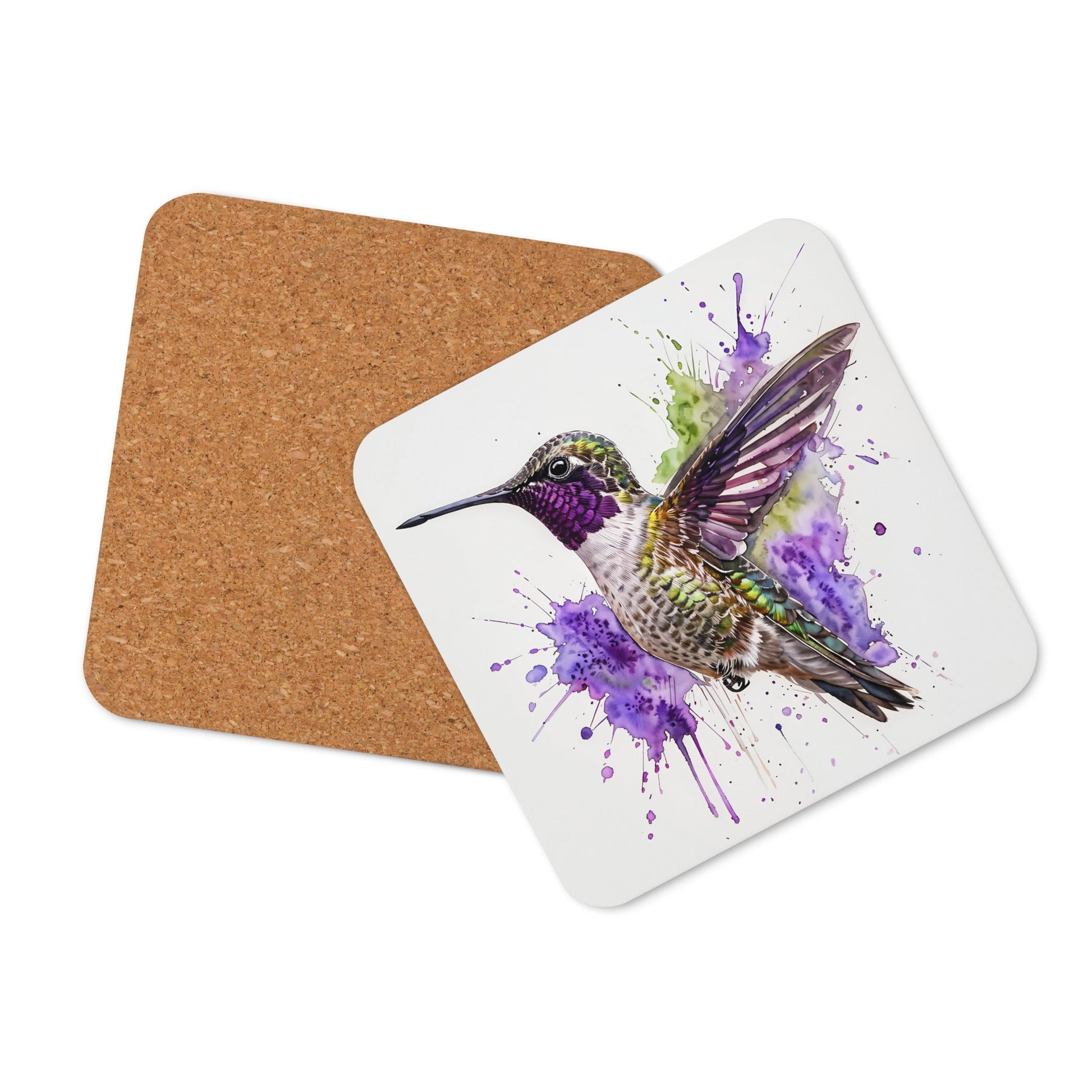 Hummingbird Cork - Back Coaster - Coasters - Discovery Co.