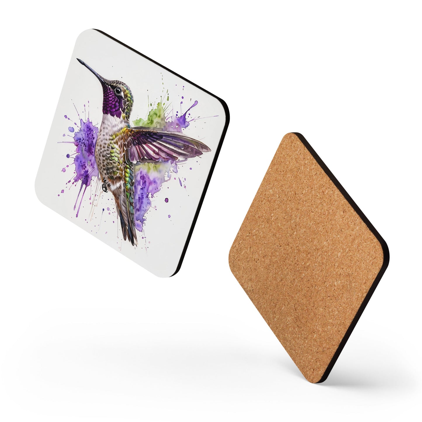 Hummingbird Cork - Back Coaster - Coasters - Discovery Co.