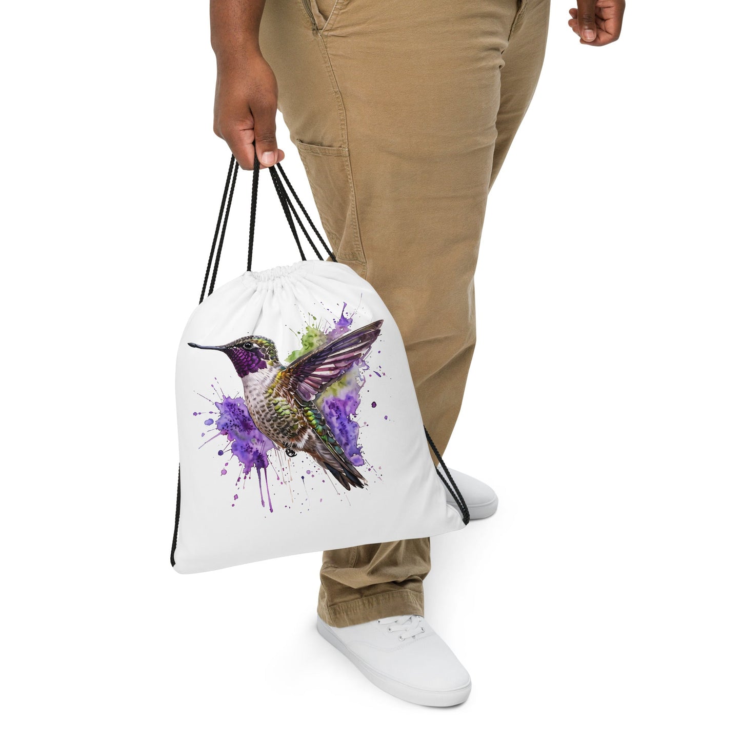 Hummingbird Drawstring Bag - Drawstring Bag - Discovery Co.