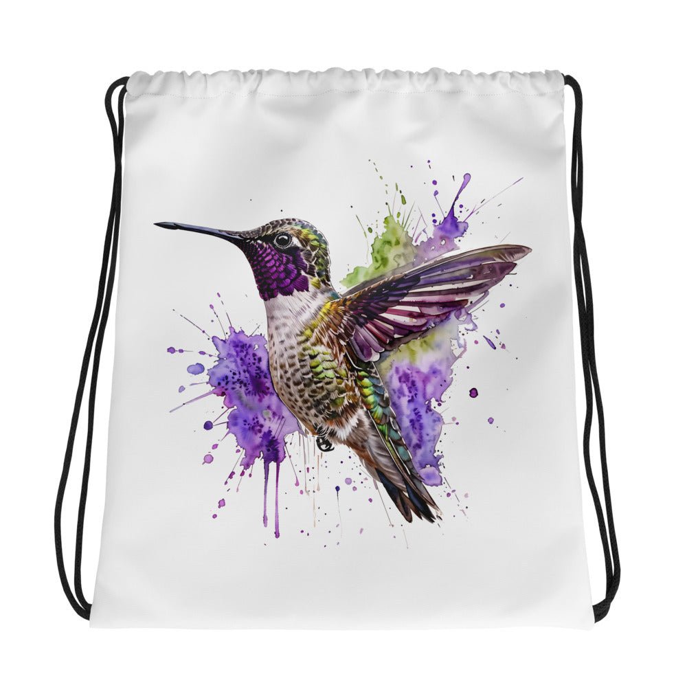 Hummingbird Drawstring Bag - Drawstring Bag - Discovery Co.