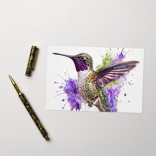 Hummingbird Greeting Card - Greeting Card - Discovery Co.