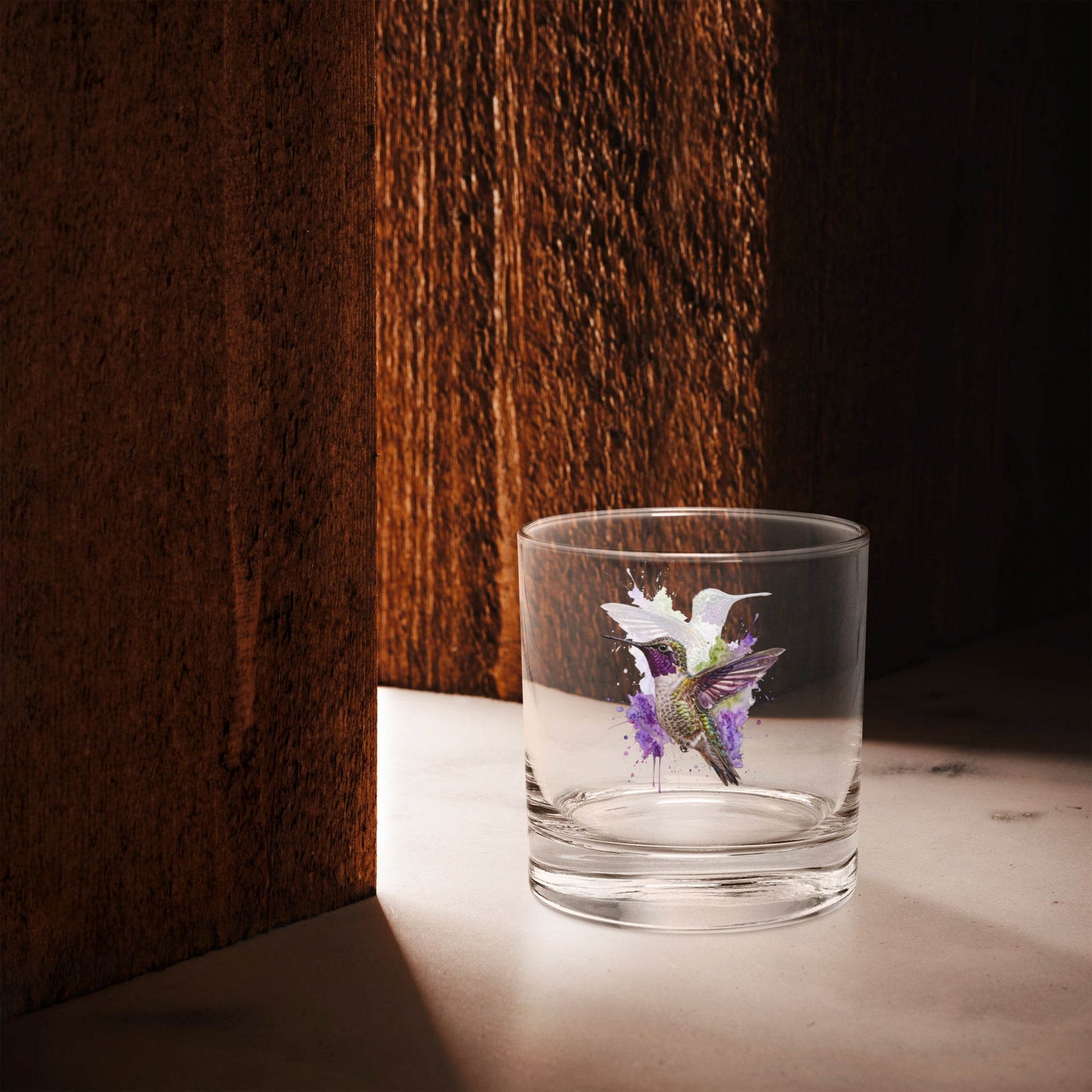 Hummingbird Rocks Glass - Rocks Glass - Discovery Co.