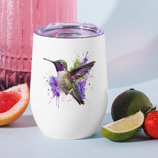 Hummingbird Stainless Steel Wine Tumbler - Steel Tumbler - Discovery Co.