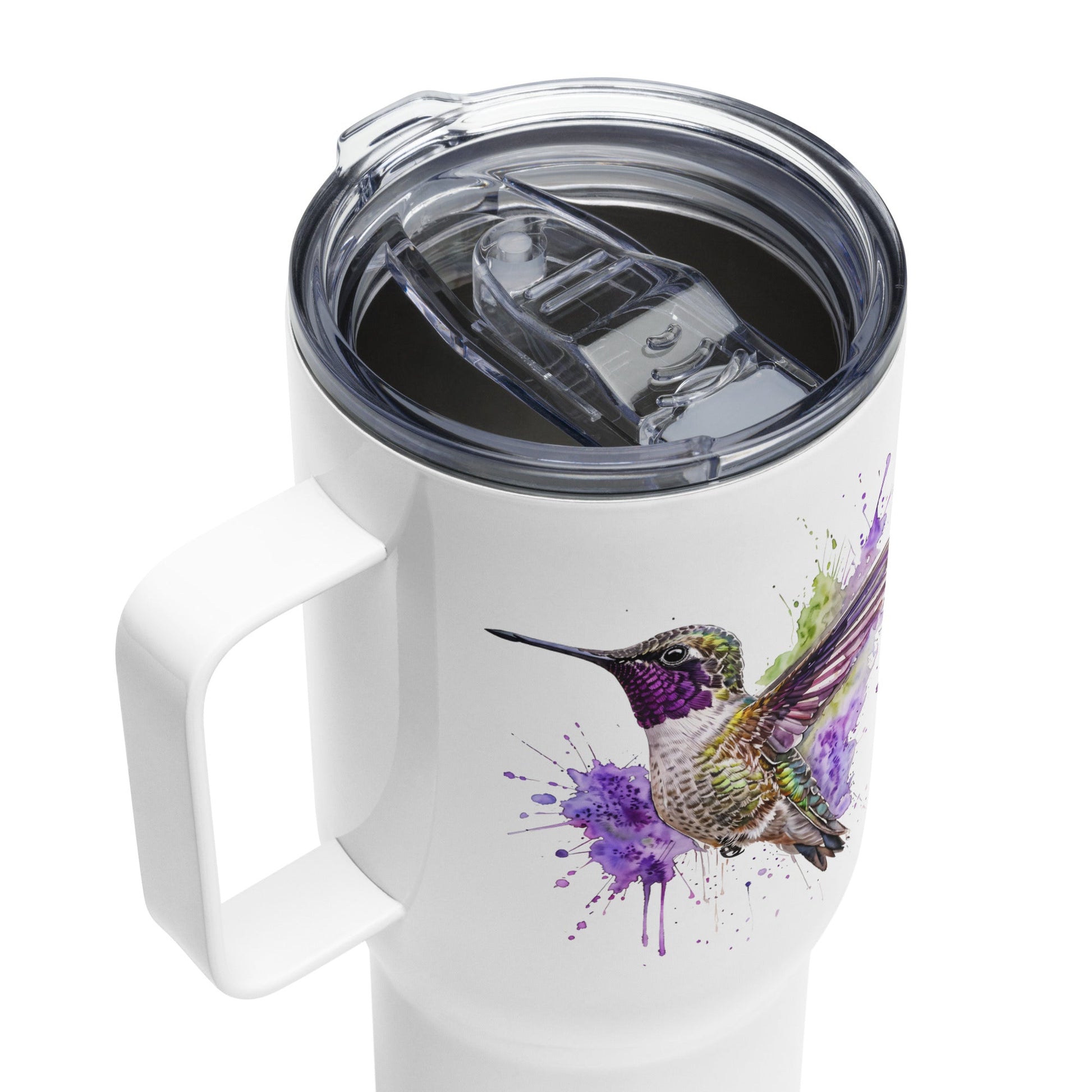 Hummingbird Travel Mug With Handle (25 oz and 40 oz) - Travel Mug - Discovery Co.