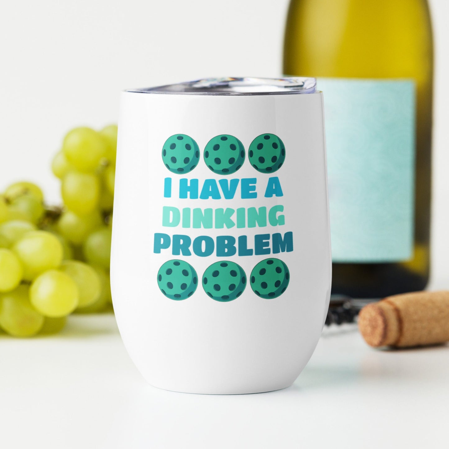 I Have A Dinking Problem Stainless Steel Wine Tumbler - Steel Tumbler - Discovery Co.