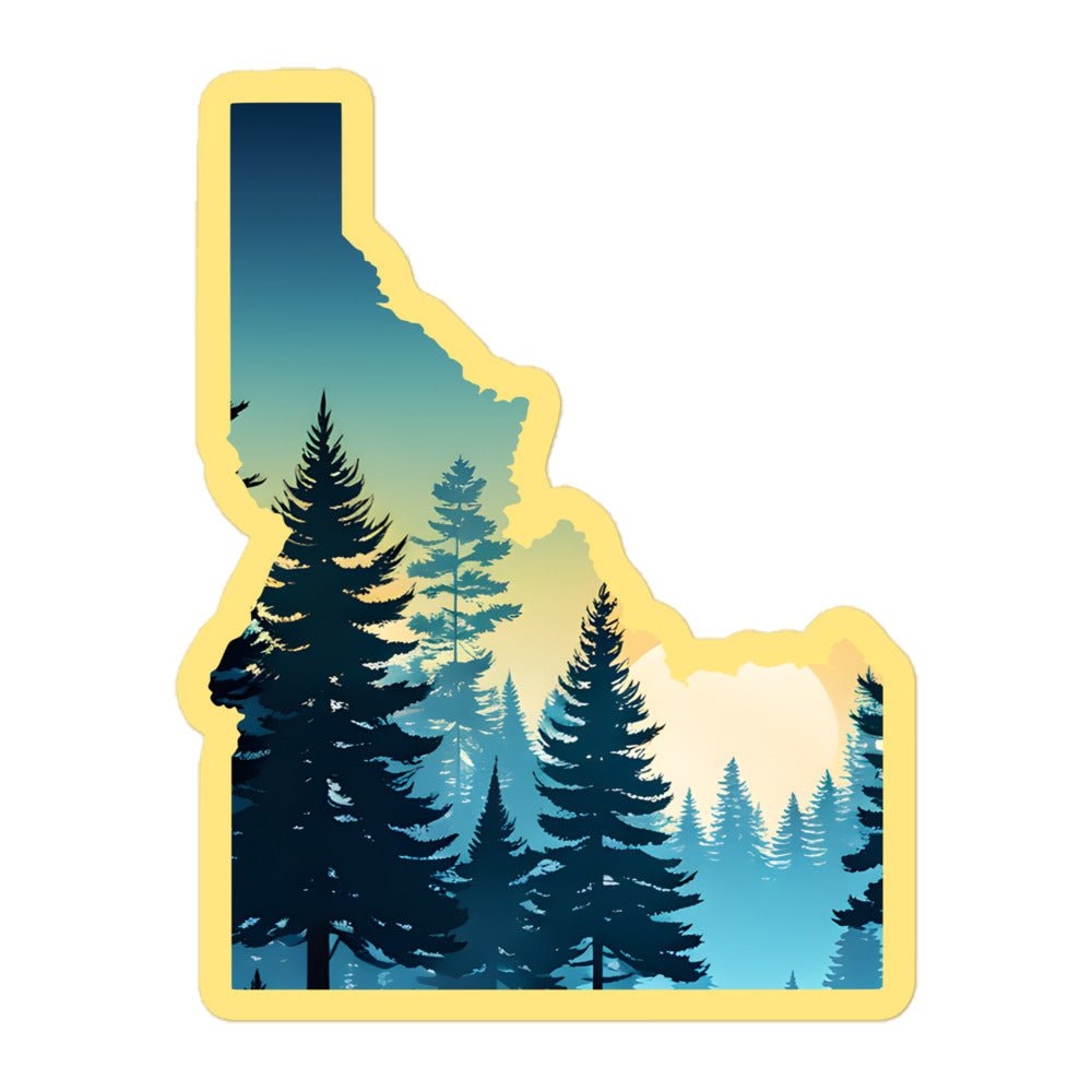 Idaho Sunset Forest Bubble - Free Stickers - Stickers - Discovery Co.