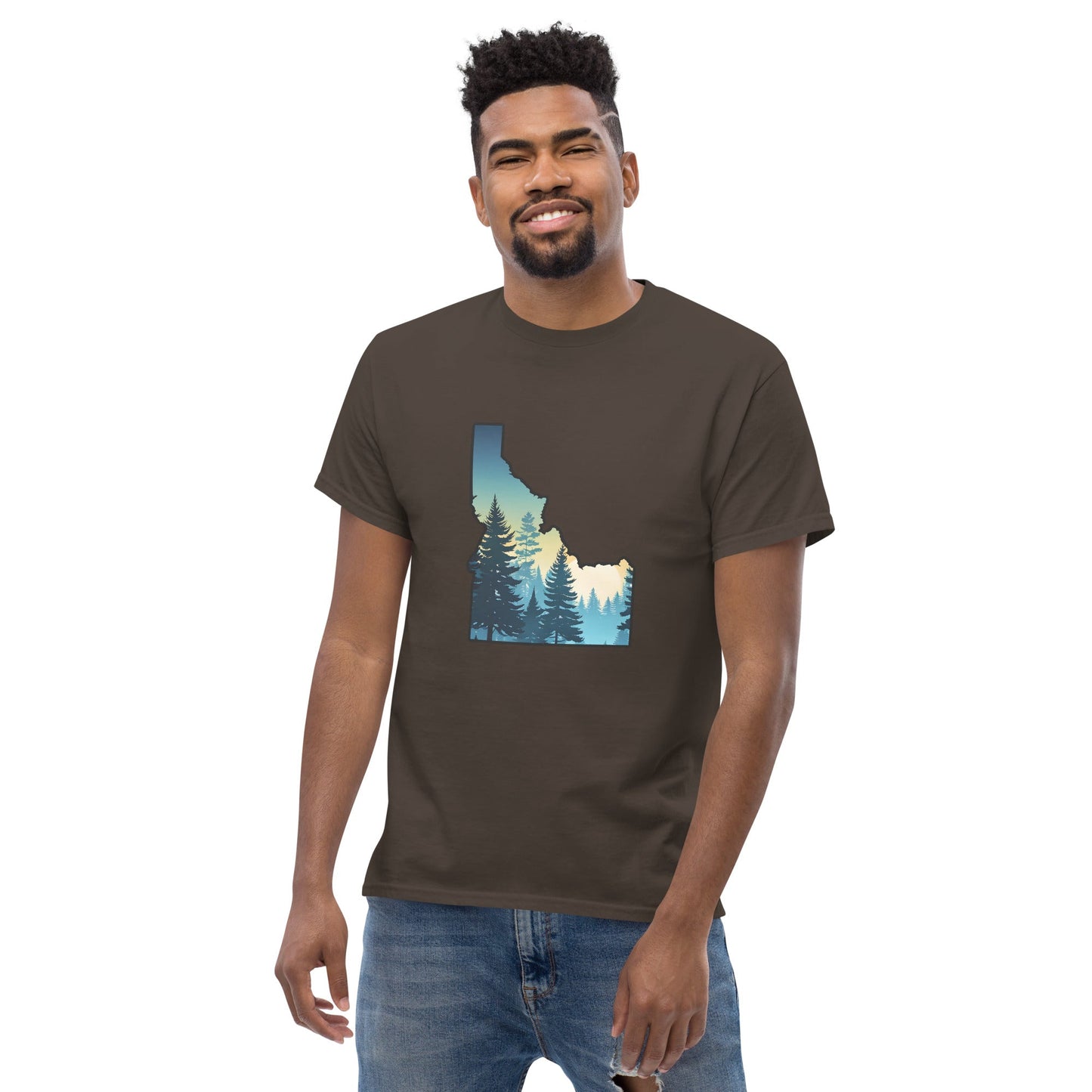 Idaho Sunset Forest Men's Classic Tee - Men's Shirts - Discovery Co.