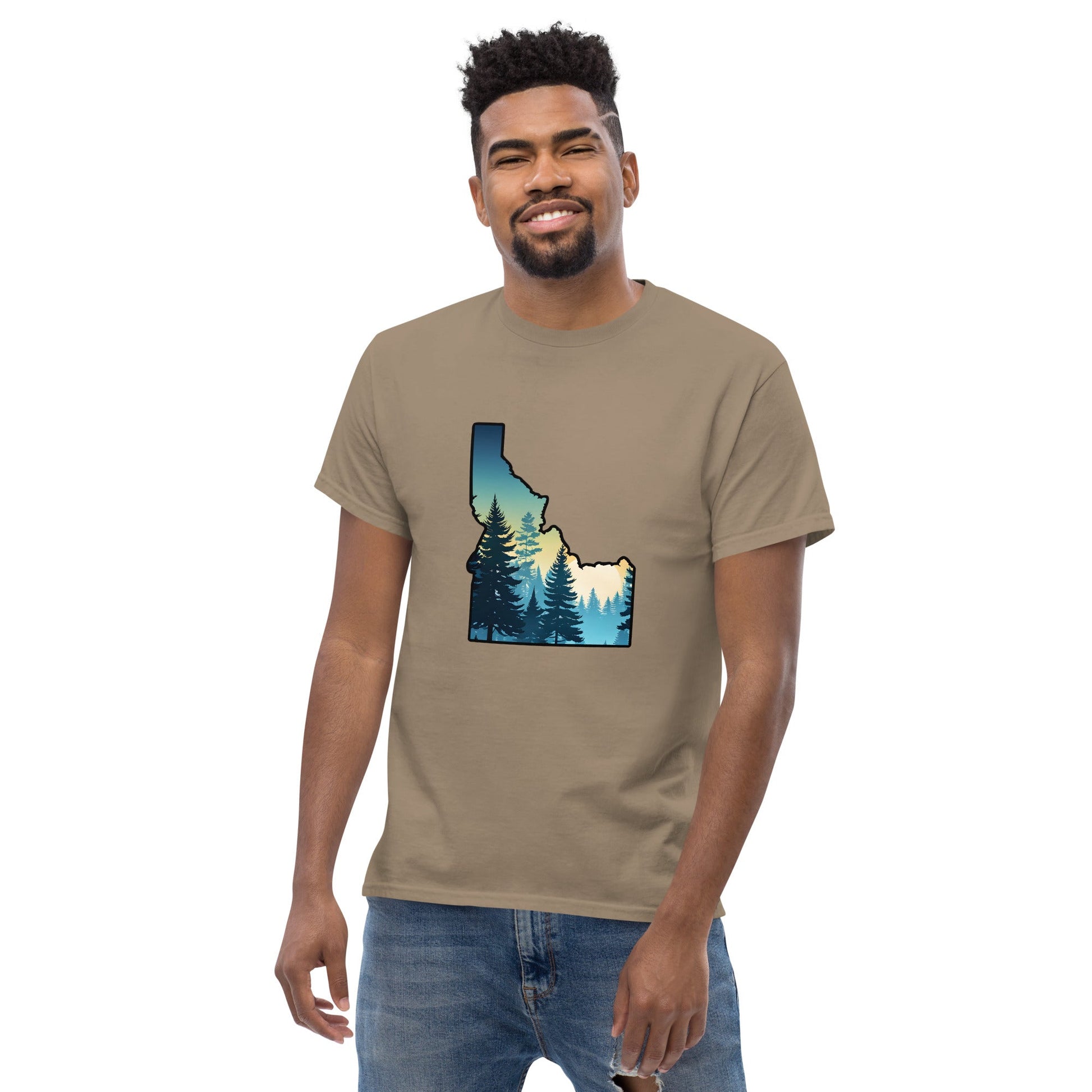 Idaho Sunset Forest Men's Classic Tee - Men's Shirts - Discovery Co.