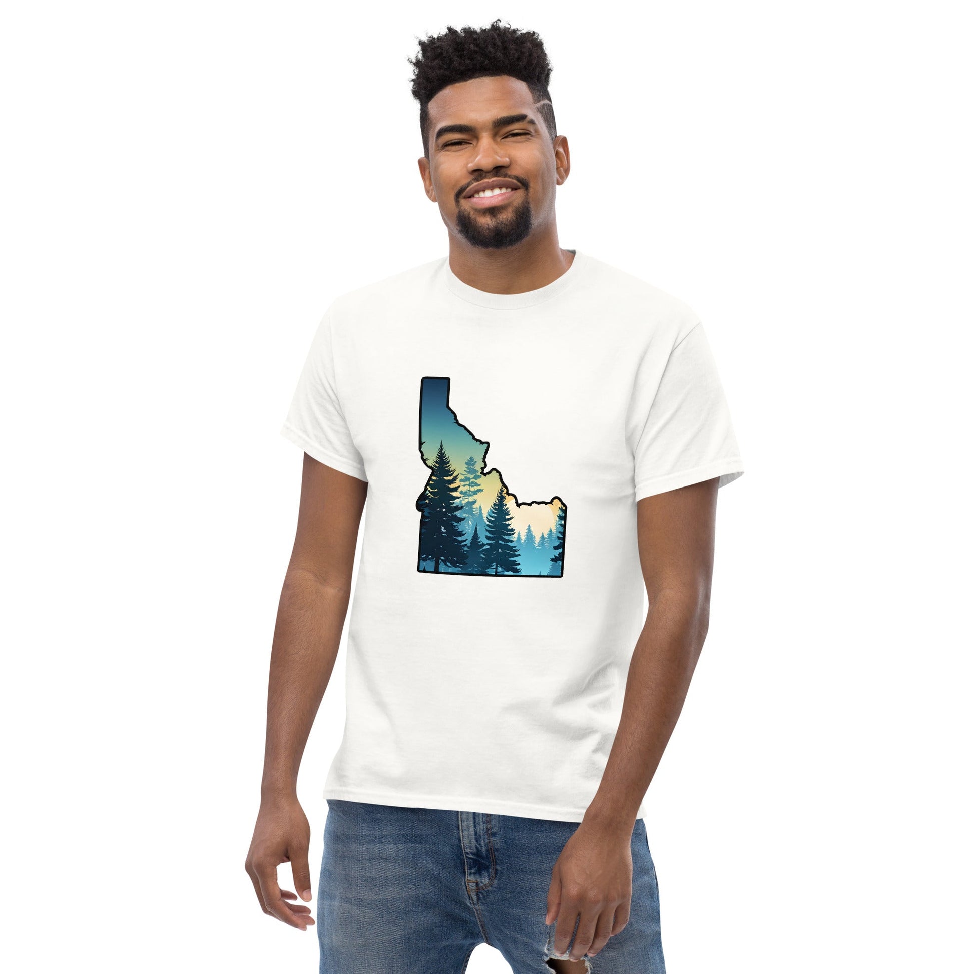 Idaho Sunset Forest Men's Classic Tee - Men's Shirts - Discovery Co.