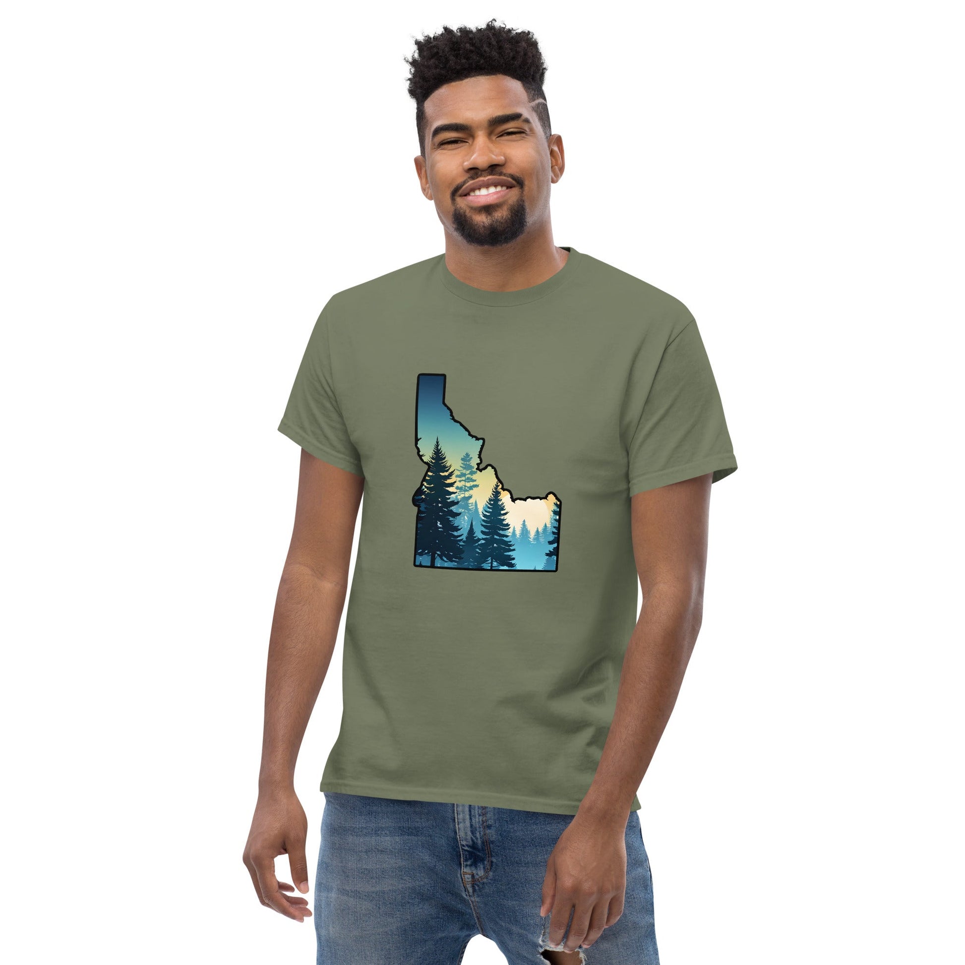 Idaho Sunset Forest Men's Classic Tee - Men's Shirts - Discovery Co.