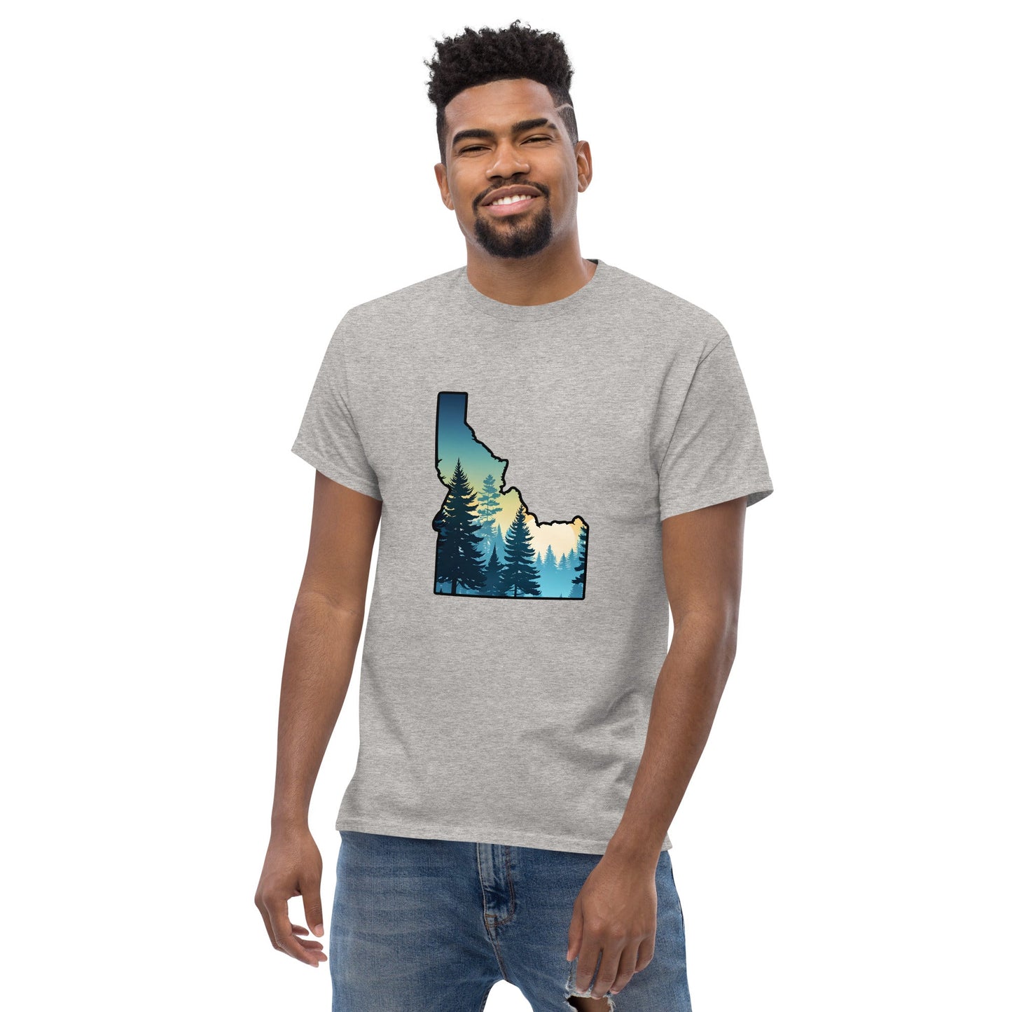 Idaho Sunset Forest Men's Classic Tee - Men's Shirts - Discovery Co.