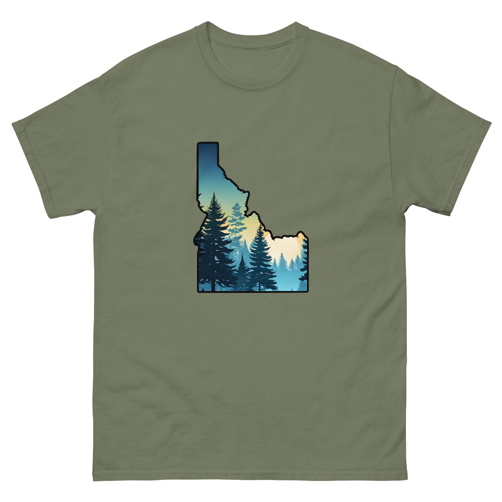 Idaho Sunset Forest Men's Classic Tee - Men's Shirts - Discovery Co.