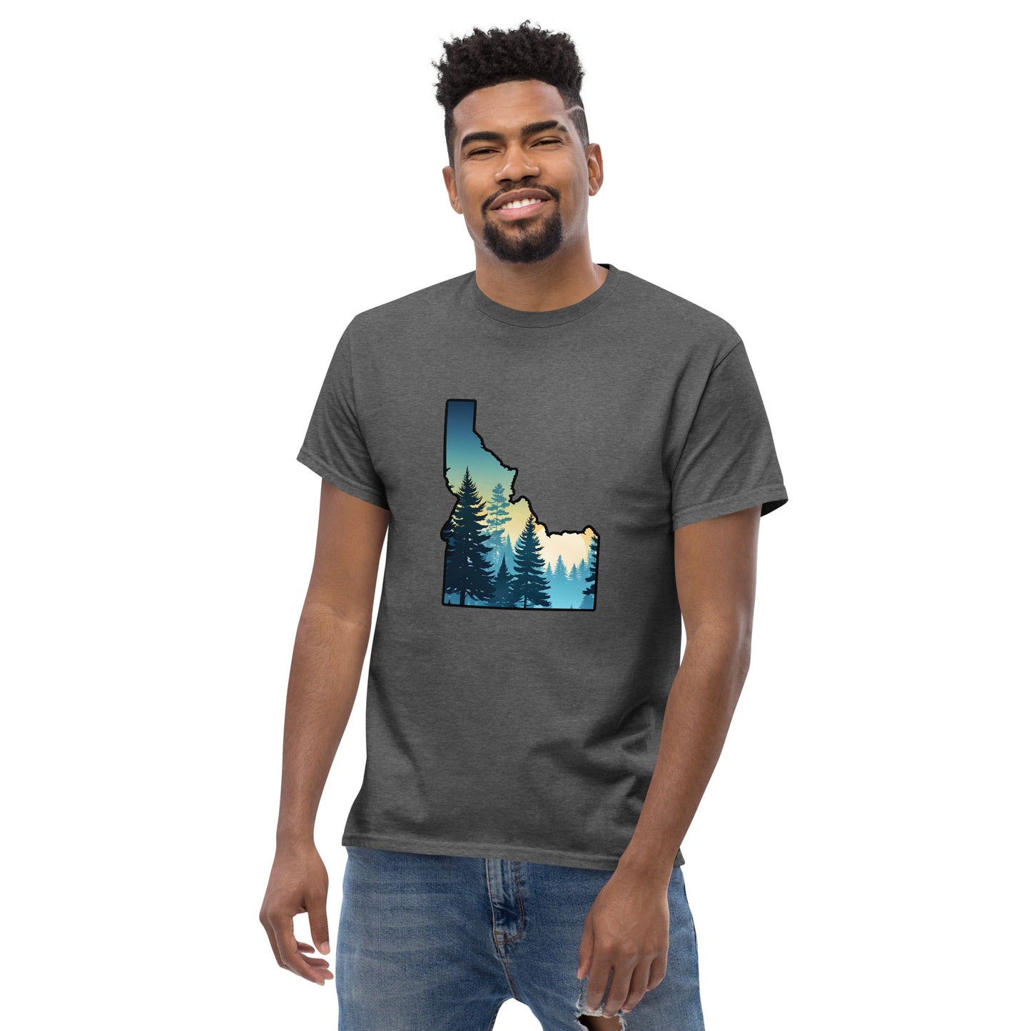 Idaho Sunset Forest Men's Classic Tee - Men's Shirts - Discovery Co.