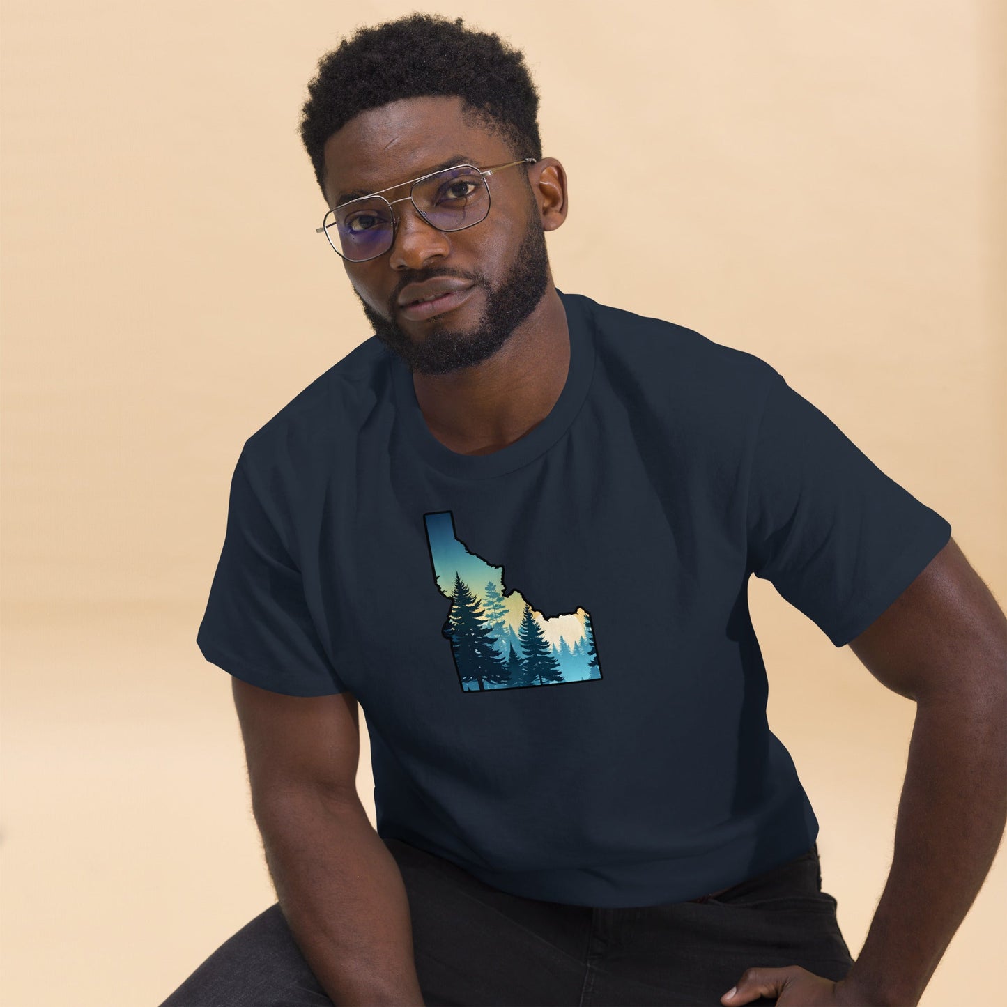 Idaho Sunset Forest Men's (Unisex) Classic Tee - Men's Shirts - Discovery Co.