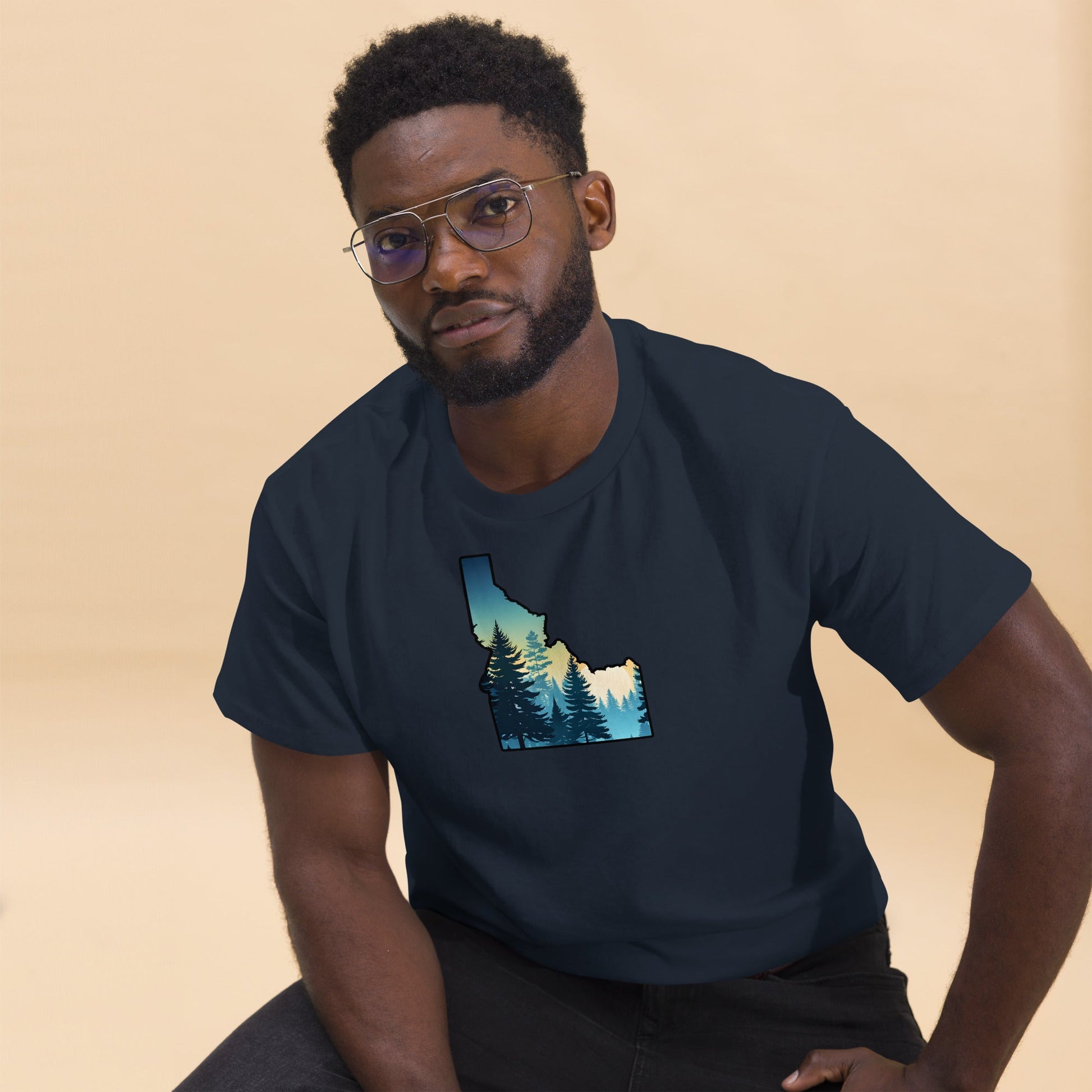 Idaho Sunset Forest Men's (Unisex) Classic Tee - Men's Shirts - Discovery Co.