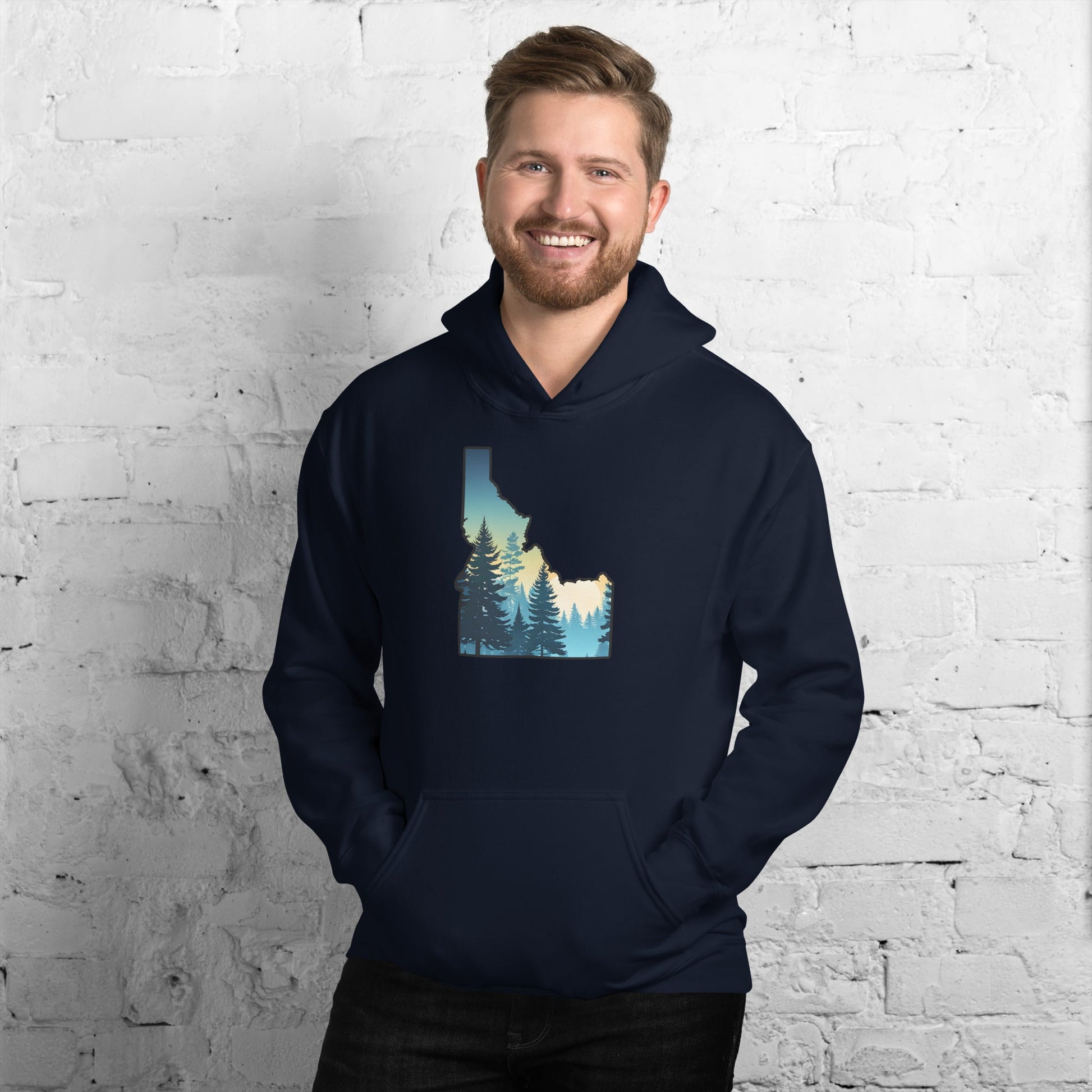 Idaho Sunset Forest Men's (Unisex) Hoodie - Hoodies - Discovery Co.