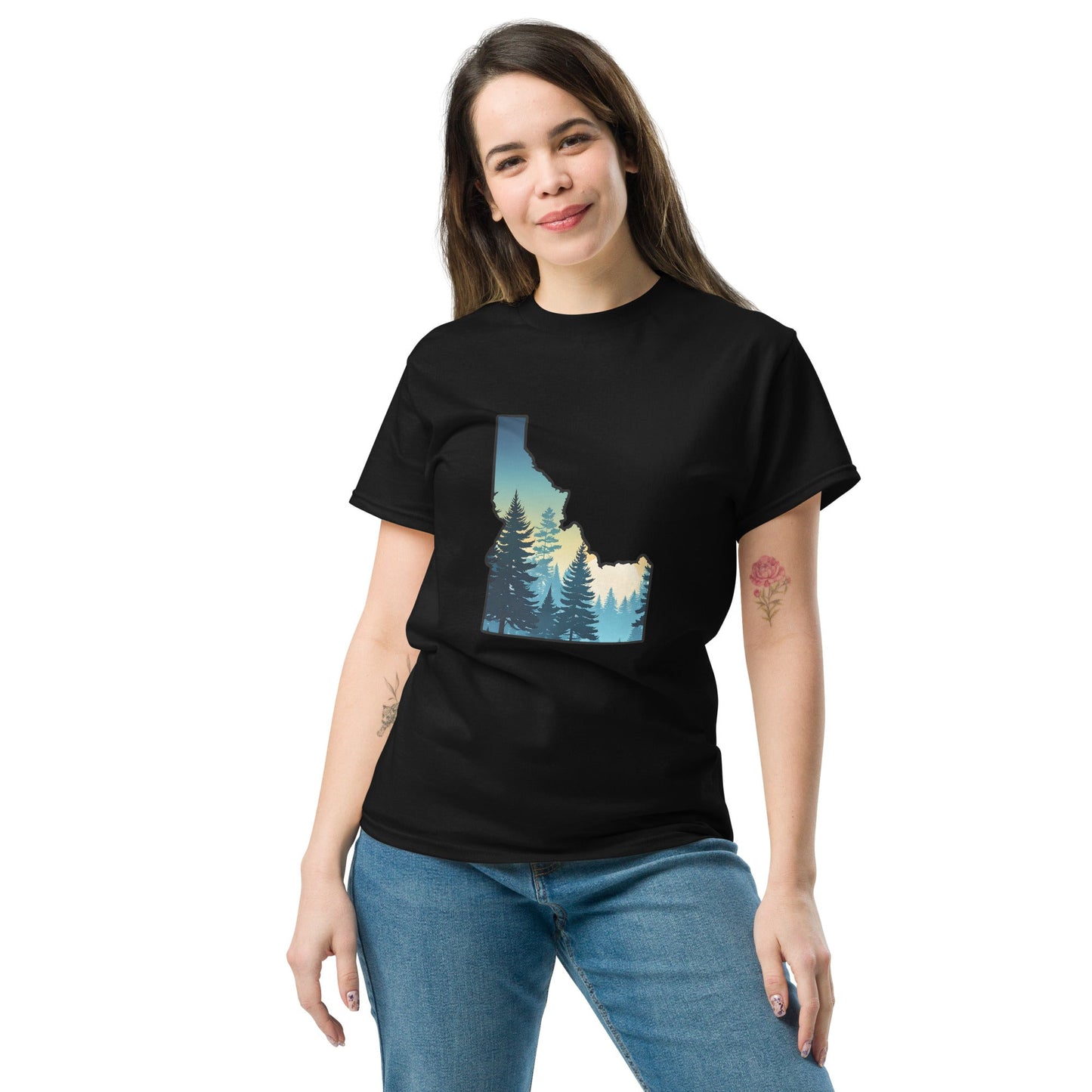 Idaho Sunset Forest Women's Classic Tee - Women's Shirts - Discovery Co.