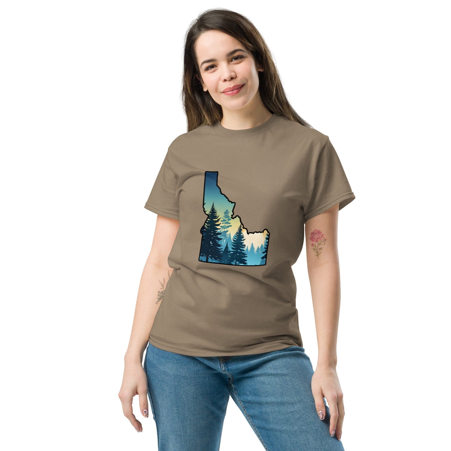 Idaho Sunset Forest Women's Classic Tee - Women's Shirts - Discovery Co.