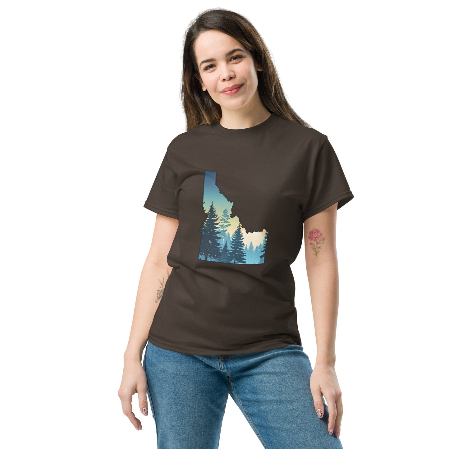 Idaho Sunset Forest Women's Classic Tee - Women's Shirts - Discovery Co.