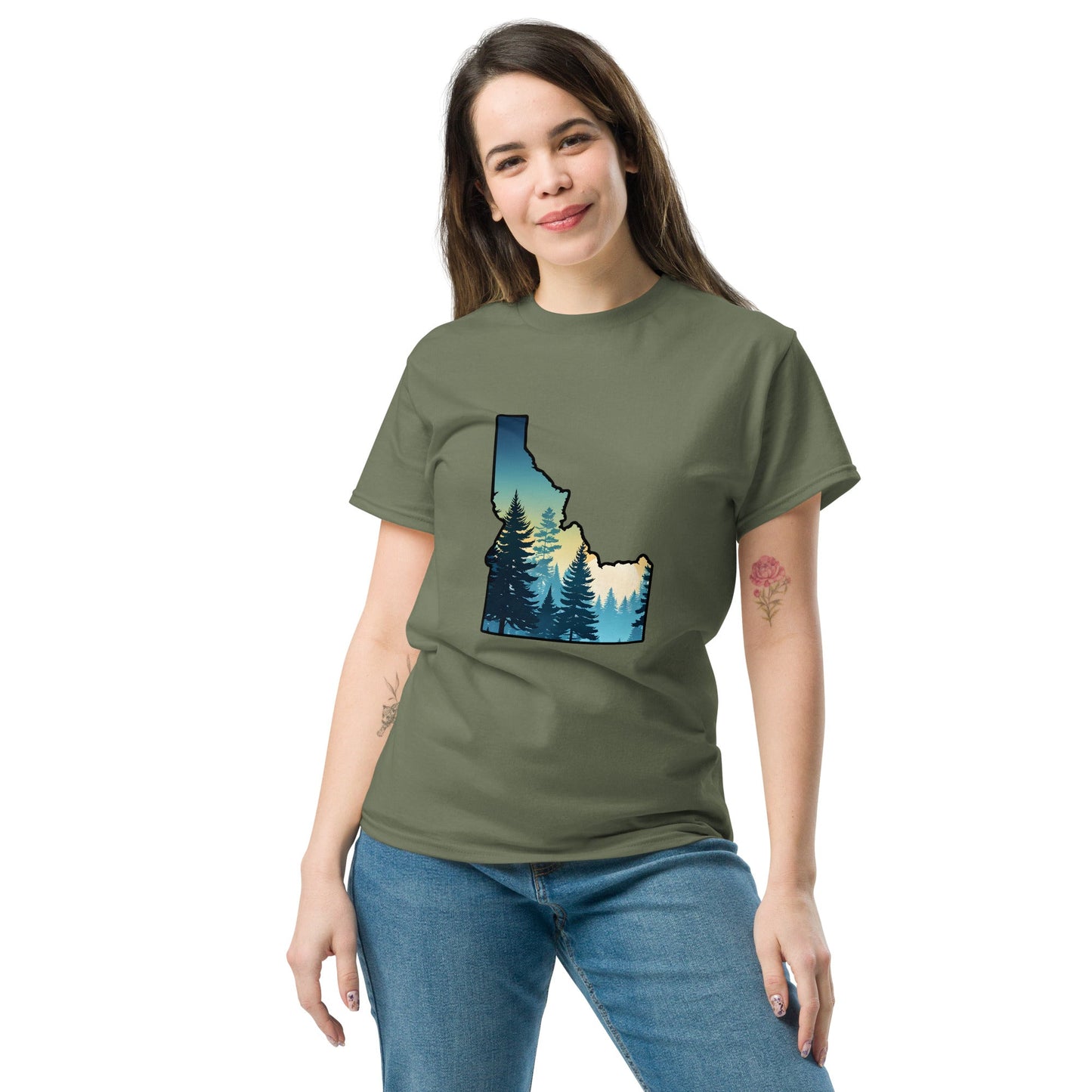 Idaho Sunset Forest Women's Classic Tee - Women's Shirts - Discovery Co.