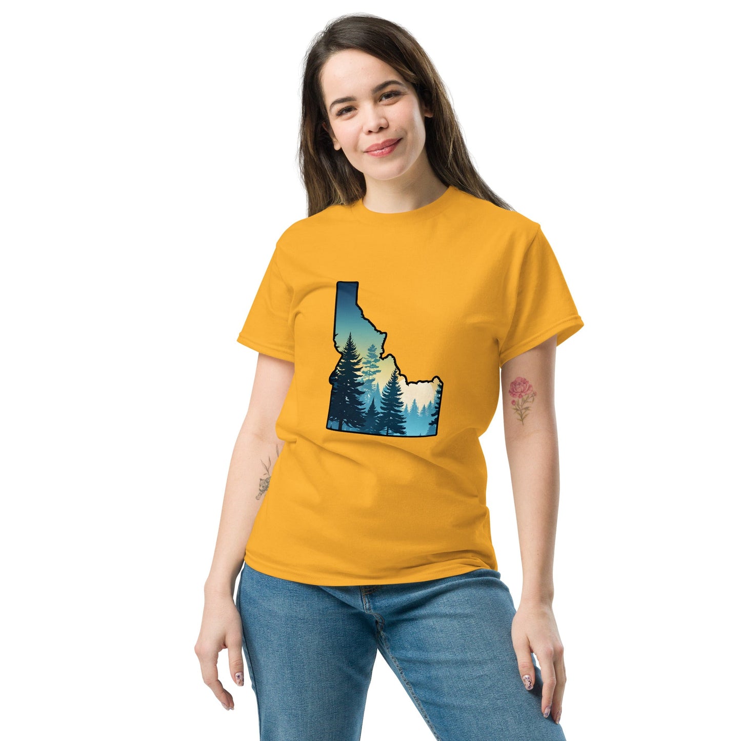 Idaho Sunset Forest Women's Classic Tee - Women's Shirts - Discovery Co.