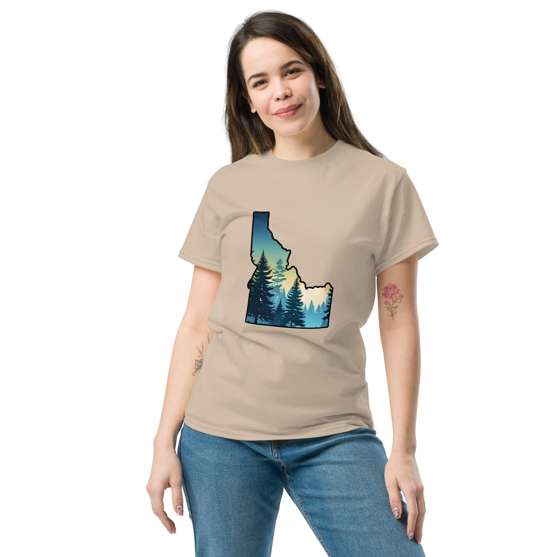 Idaho Sunset Forest Women's Classic Tee - Women's Shirts - Discovery Co.