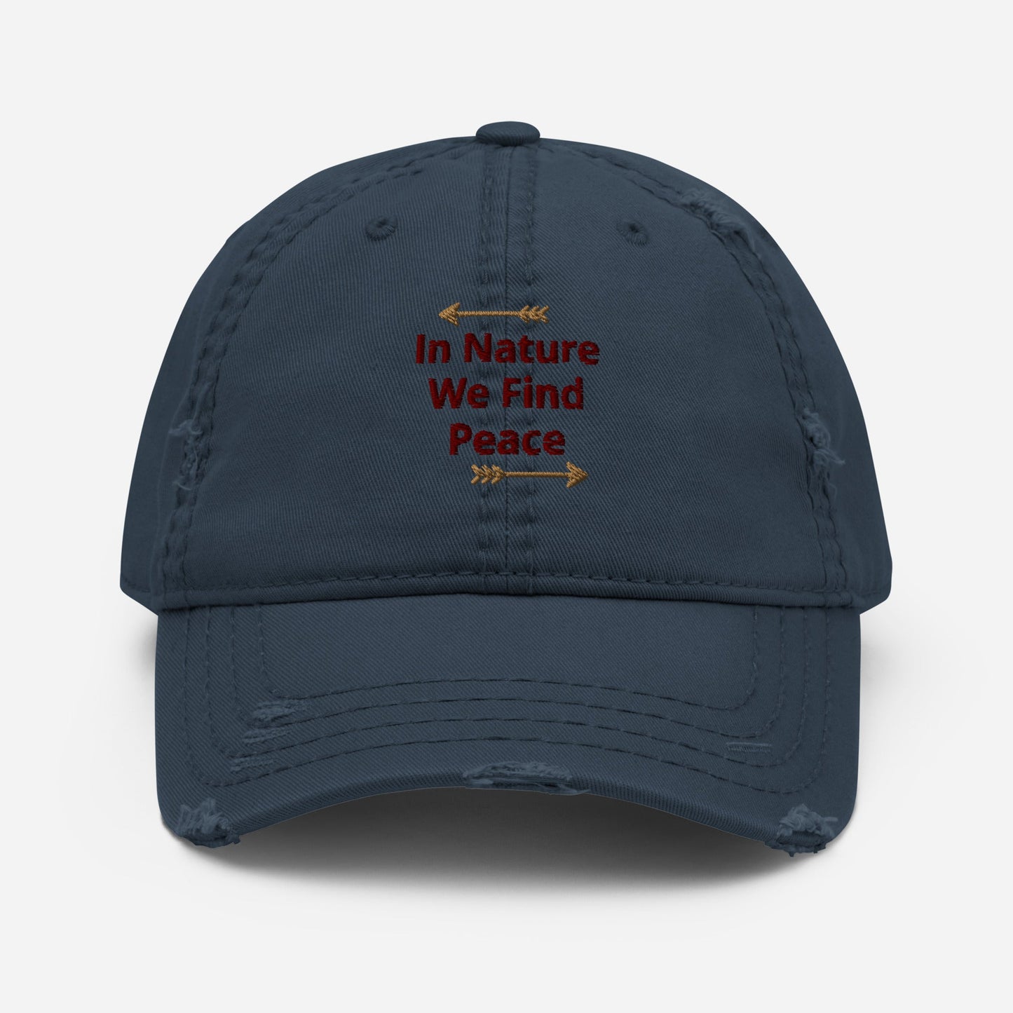 In Nature We Find Peace Distressed Hat - Hats - Discovery Co.